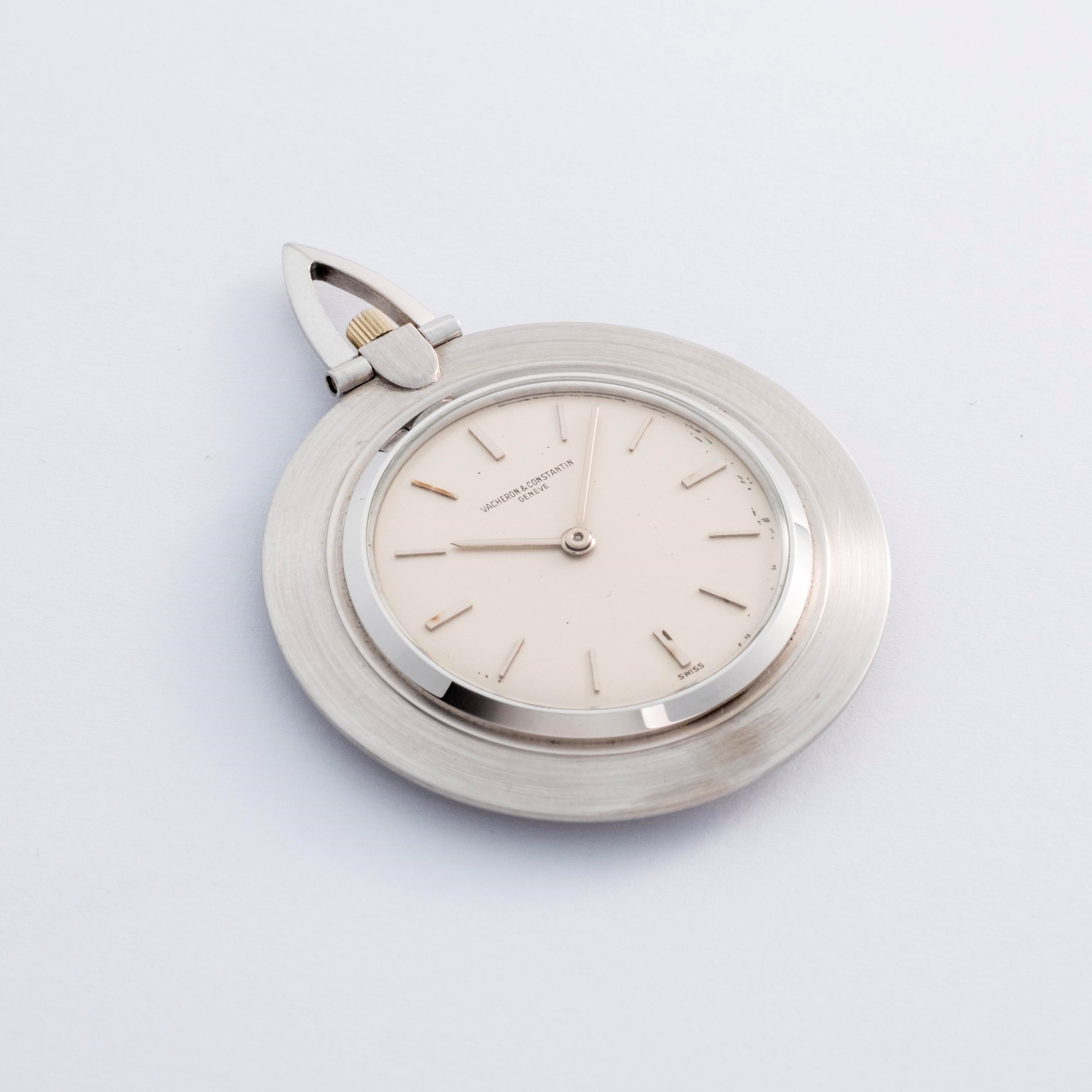 Vacheron & Constantin - Orologio da tasca Extrapiatto in oro bianco 18k con carica manuale (circa...
