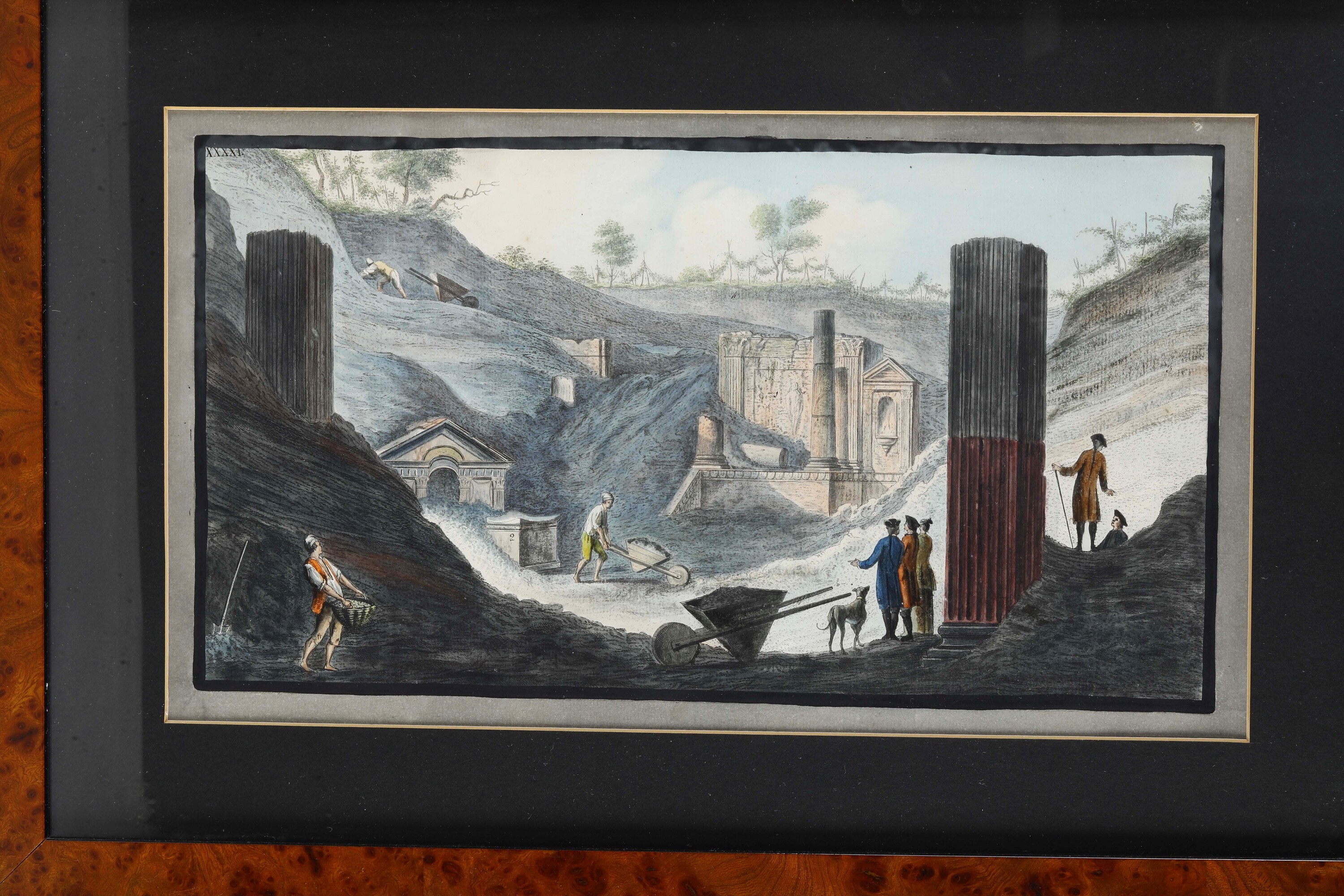 Pittore del XIX secolo, Vedute del Vesuvio e del Monte Nuovo