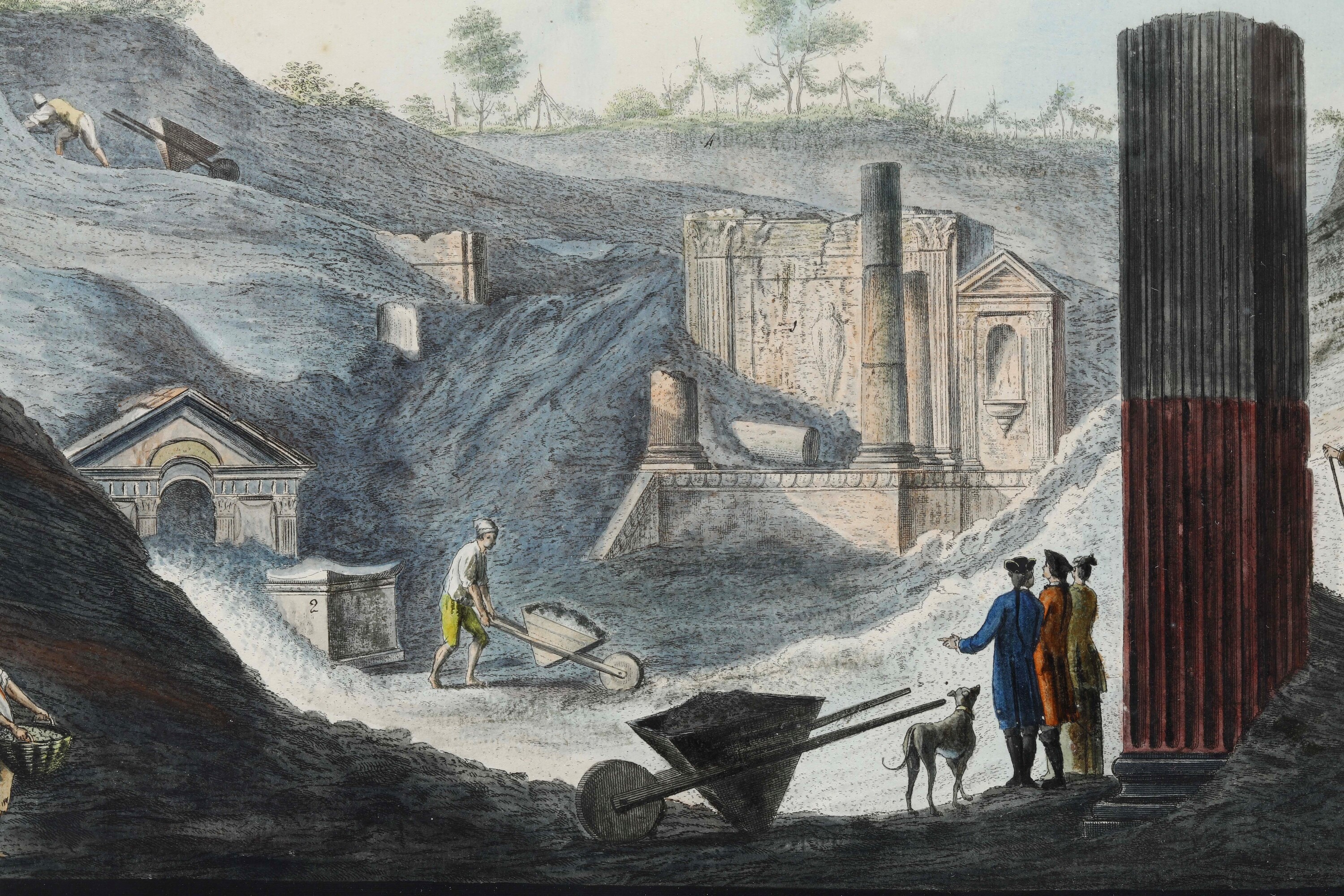 Pittore del XIX secolo, Vedute del Vesuvio e del Monte Nuovo