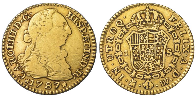 SPAGNA. CARLOS III, 1759-1788. Escudo 1787. Madrid.  - Asta Numismatica Light - Cambi Casa d'Aste