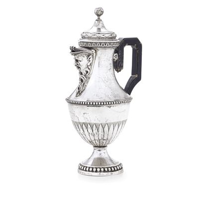 Sanini, Giovanni Felice, Caffettiera neoclassica in argento fuso e sbalzato (Roma, ultimo quarto ...