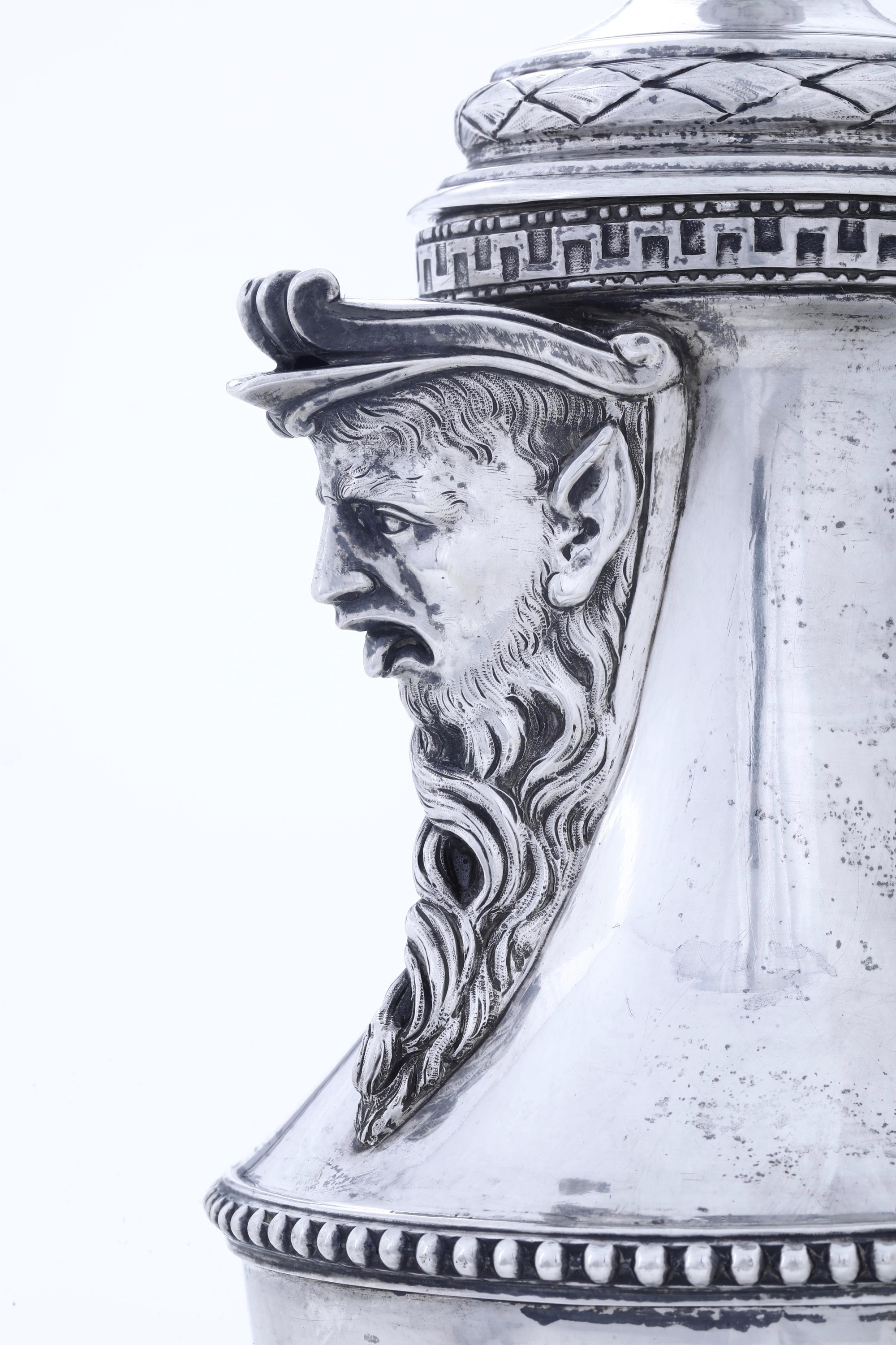 Sanini, Giovanni Felice, Caffettiera neoclassica in argento fuso e sbalzato (Roma, ultimo quarto ...