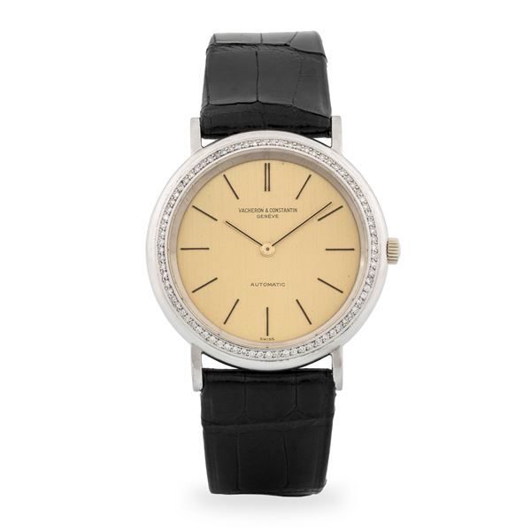 Vacheron &amp; Constantin - Patrimony ref 43034 in Platino 950 e diamanti, quadrante champagne, circa 1960
