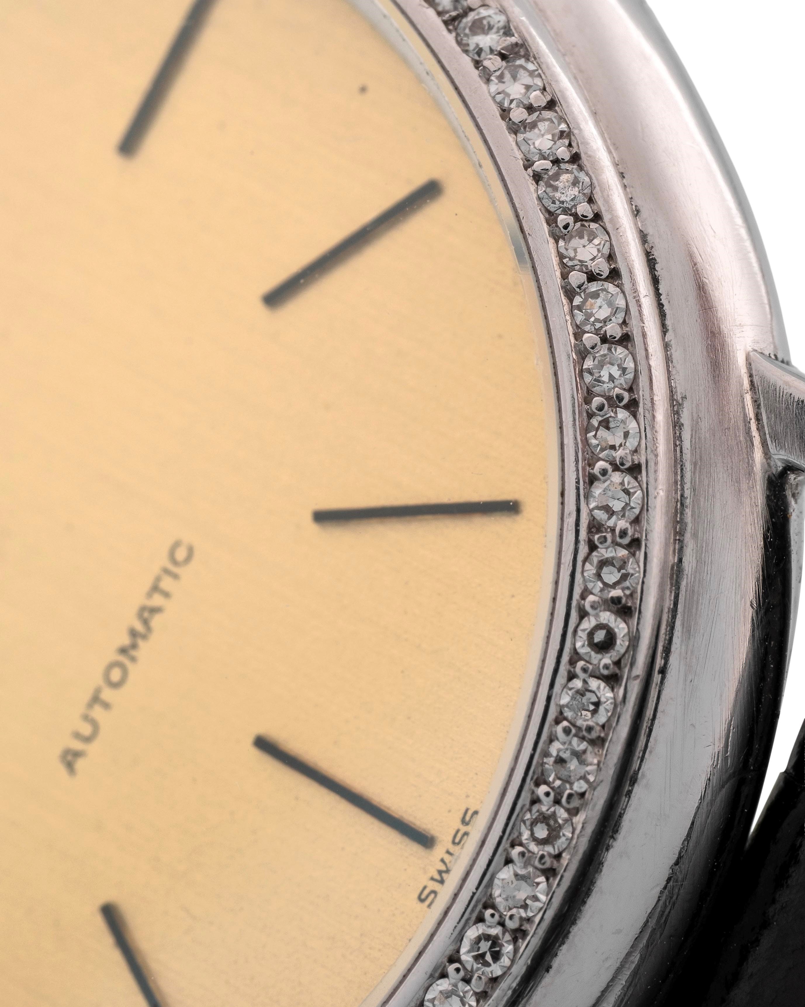 Vacheron & Constantin - Patrimony ref. 43031 in platino 950 e diamanti, quadrante champagne, circ...