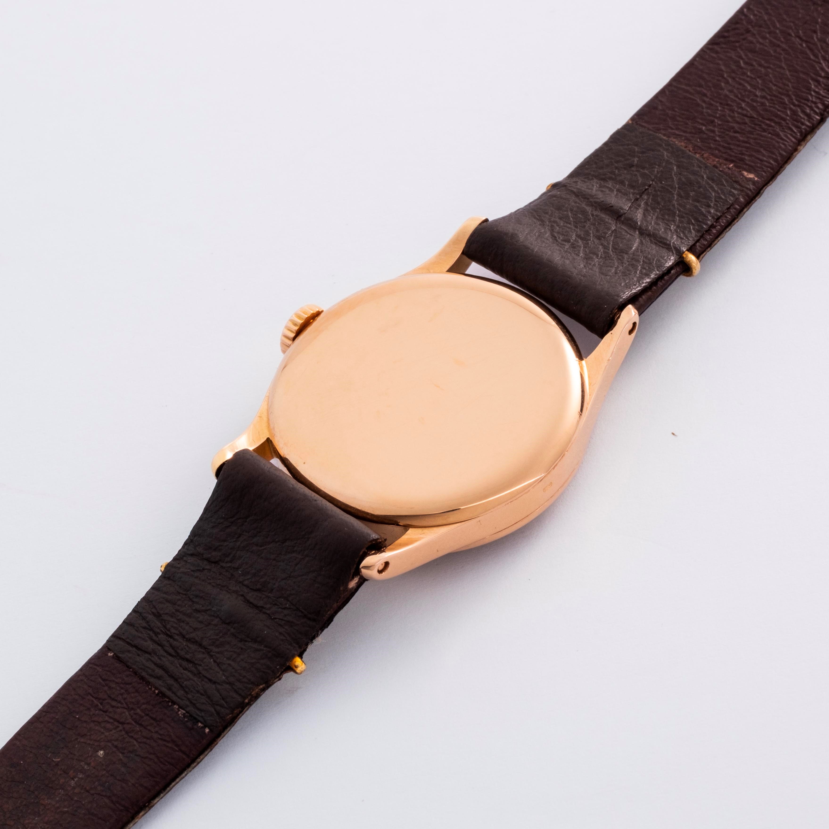 Patek Philippe - Calatrava ref. 96 in oro rosa 18k, quadrante nero lucido (circa 1938)