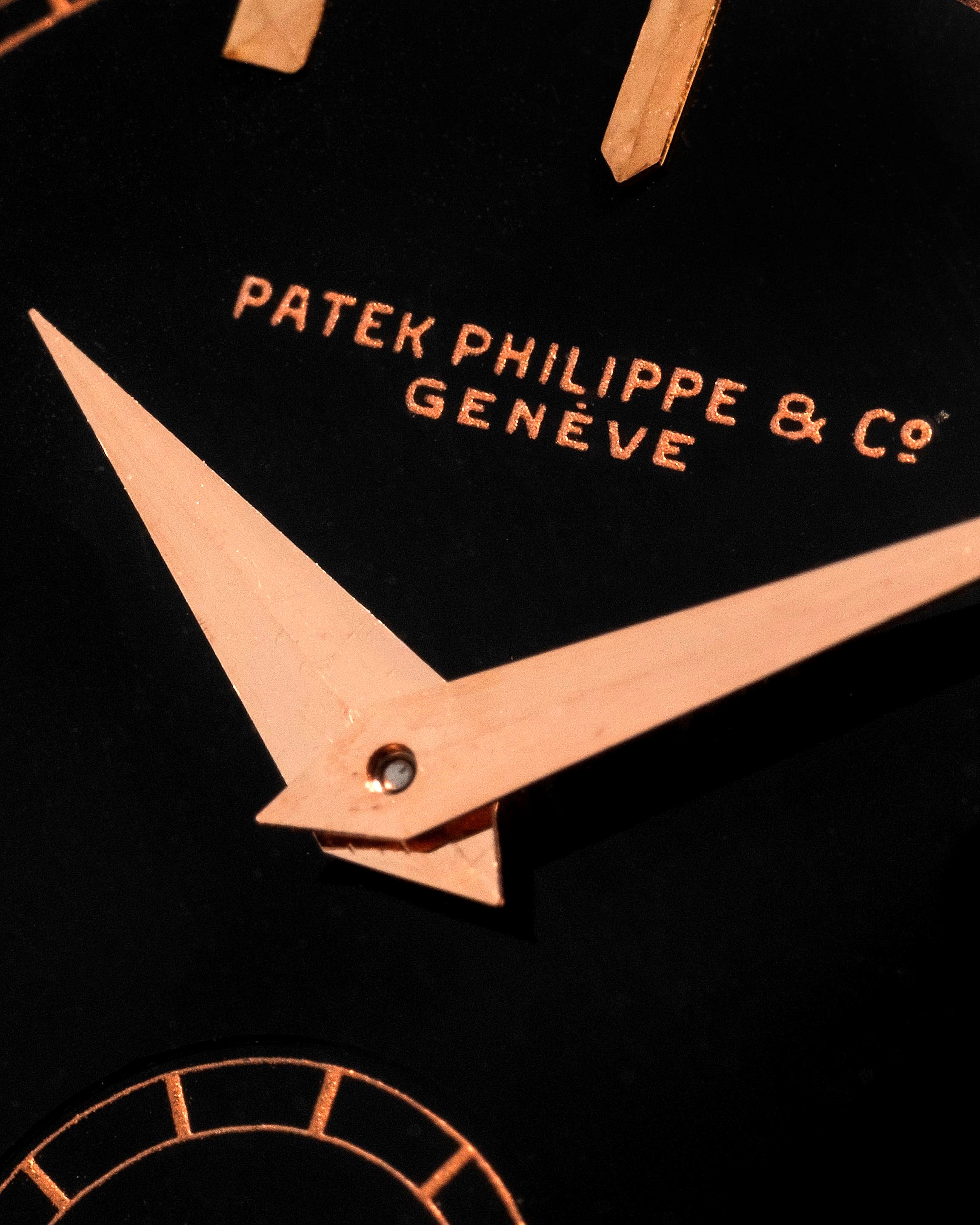 Patek Philippe - Calatrava ref. 96 in oro rosa 18k, quadrante nero lucido (circa 1938)