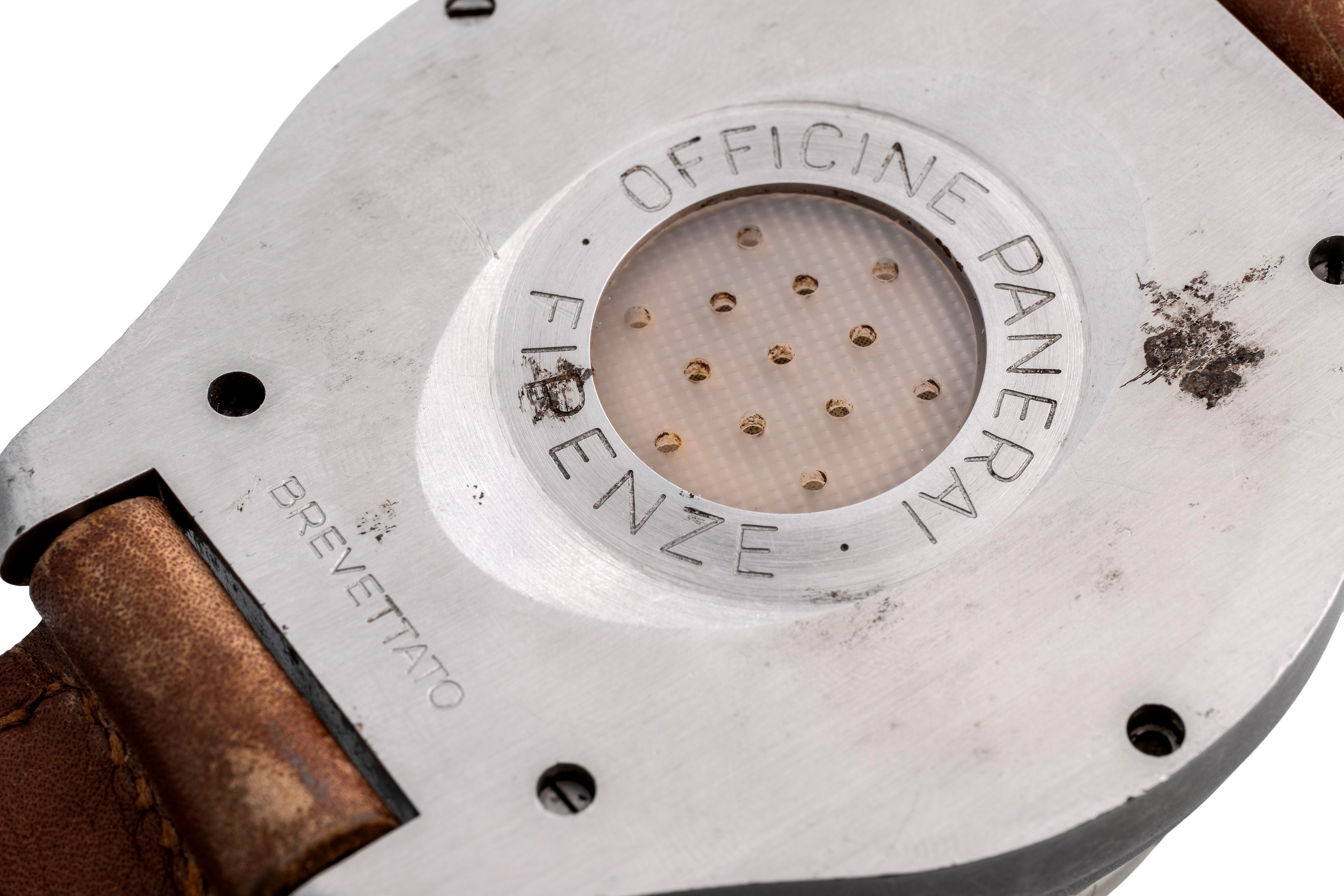 Officine Panerai - Profondimetro Luminor in acciaio con quadrante nero opaco (scala 5–40 metri), ...