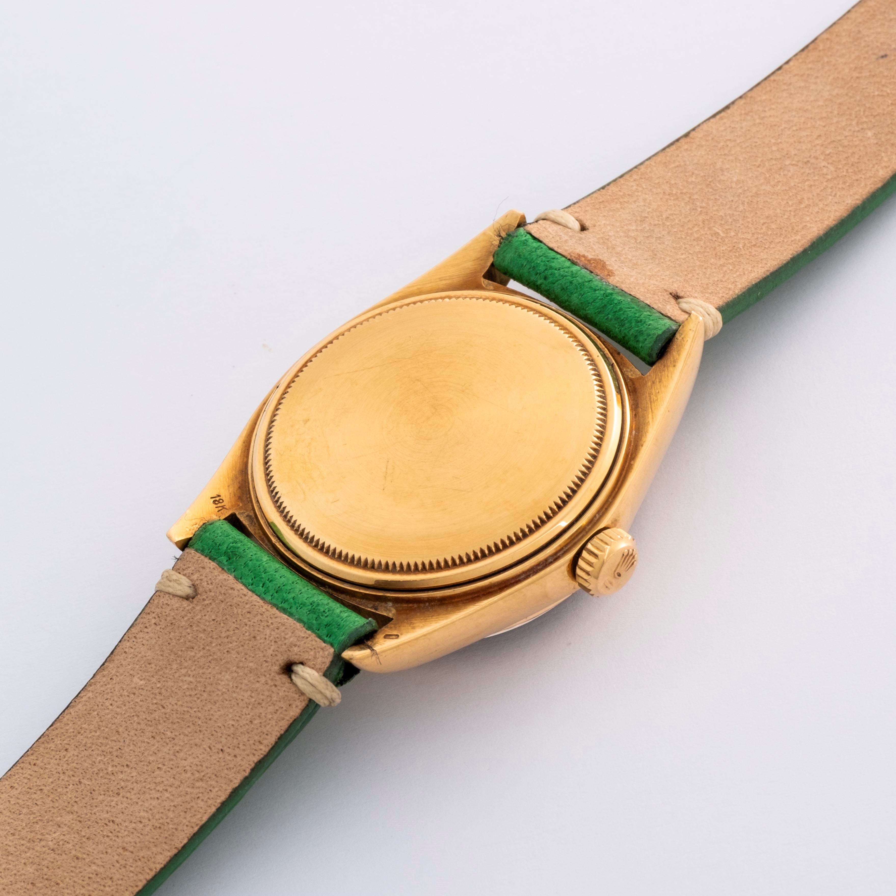 Rolex - Day-Date ref. 1803, oro giallo 18k, quadrante verde con indici in diamanti (circa 1973)
