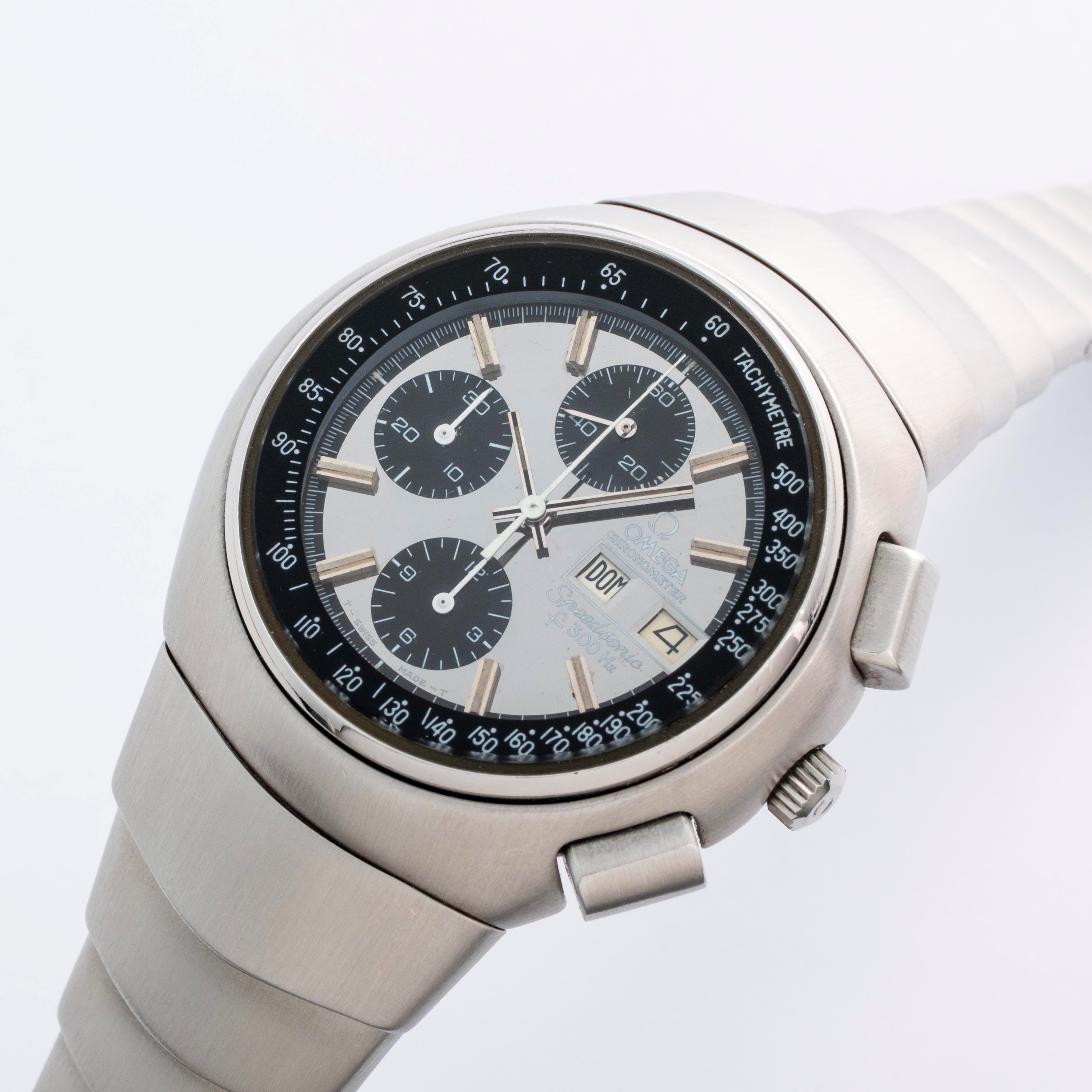 Omega - Speedsonic Chronometer “Lobster” ref. 188.0001, cronometro al quarzo in acciaio con bracc...
