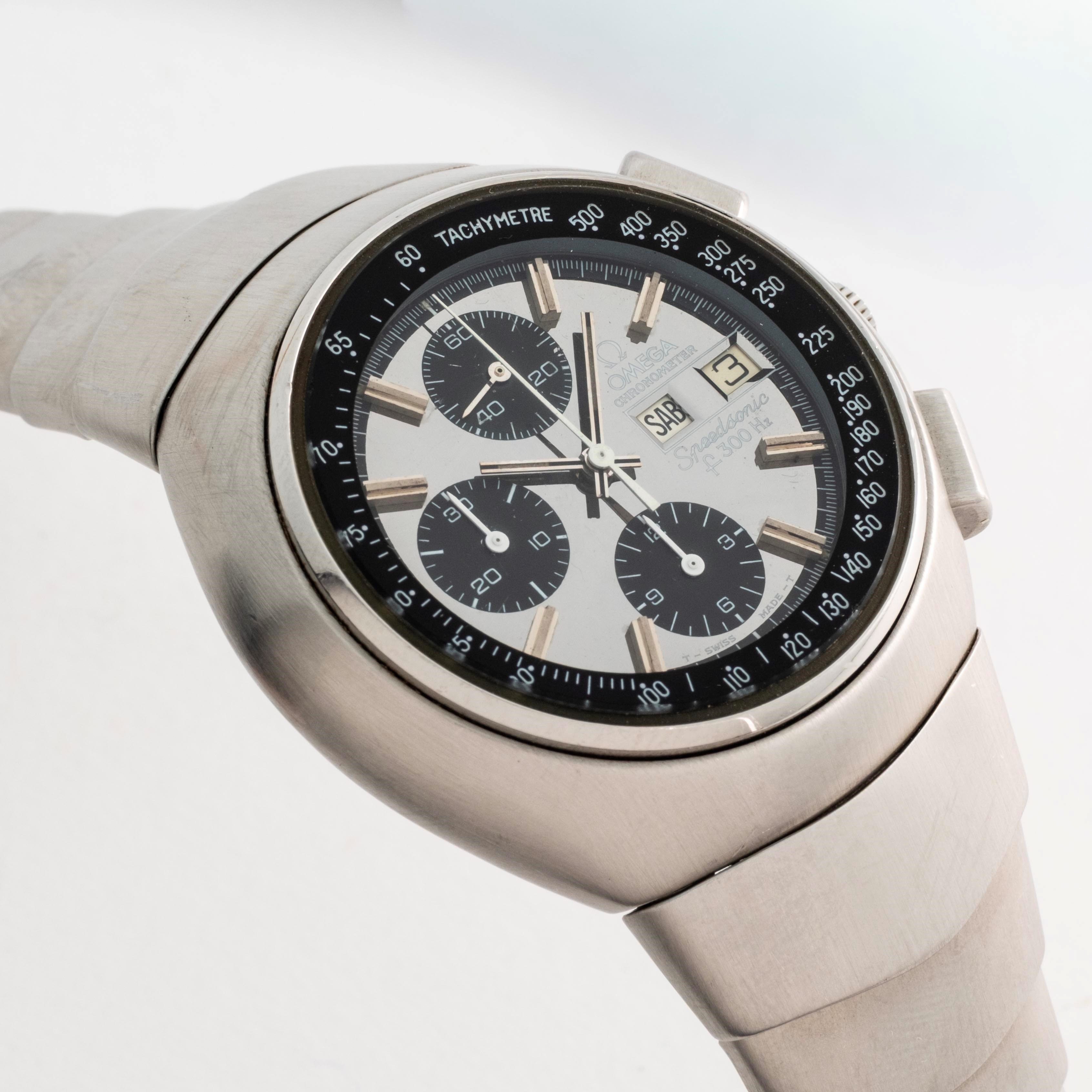 Omega - Speedsonic Chronometer “Lobster” ref. 188.0001, cronometro al quarzo in acciaio con bracc...