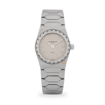 Lady 222 ref. 60501/411, acciaio e diamanti, quadrante grigio, quarzo