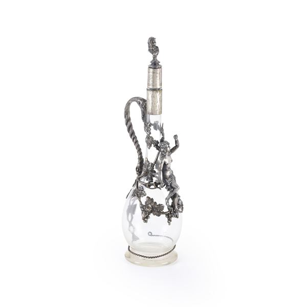 Una bottiglia in vetro, stile liberty, WMF