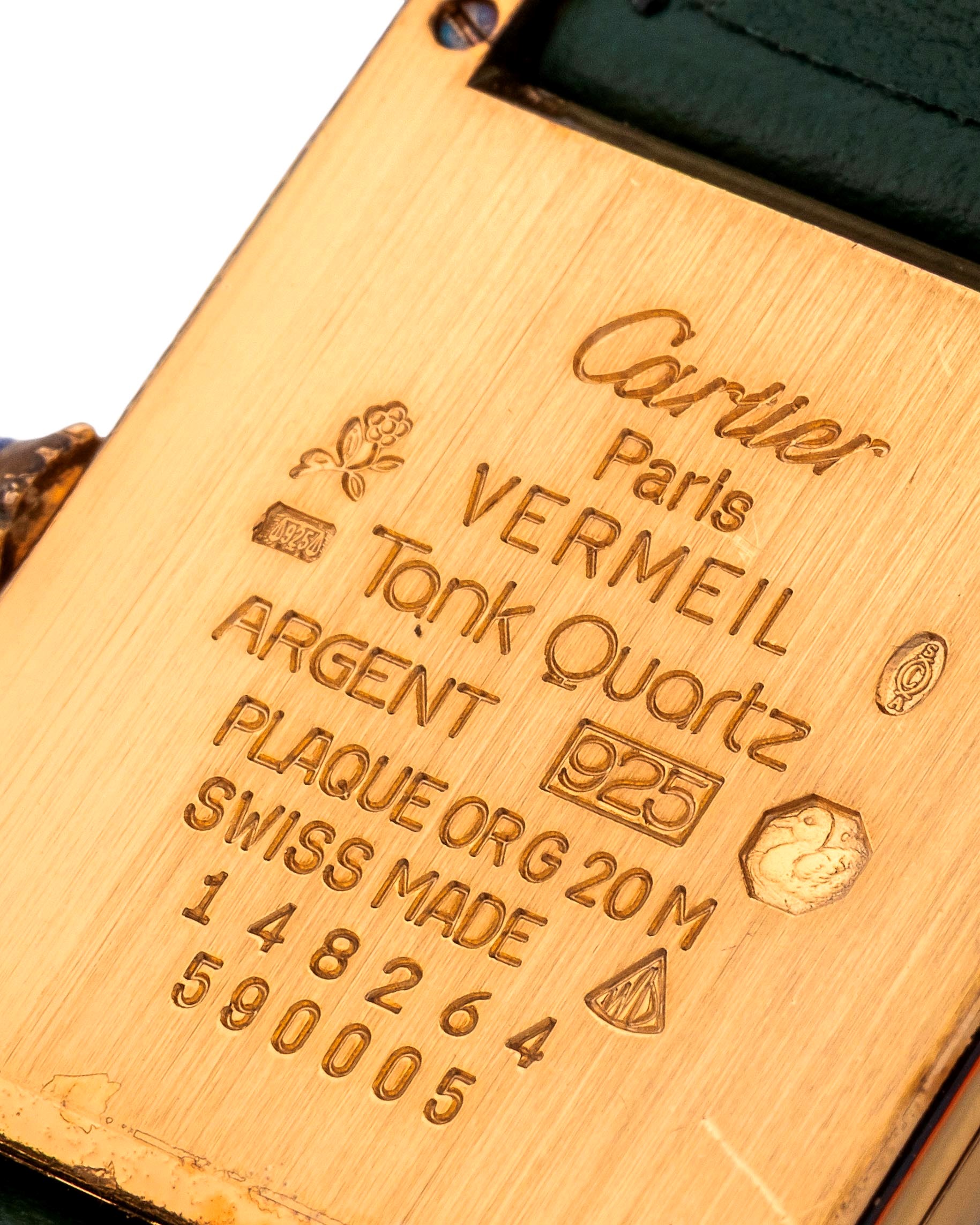 Cartier - Tank La Californienne, orologio da polso con quadrante bianco a numeri romani e calenda...