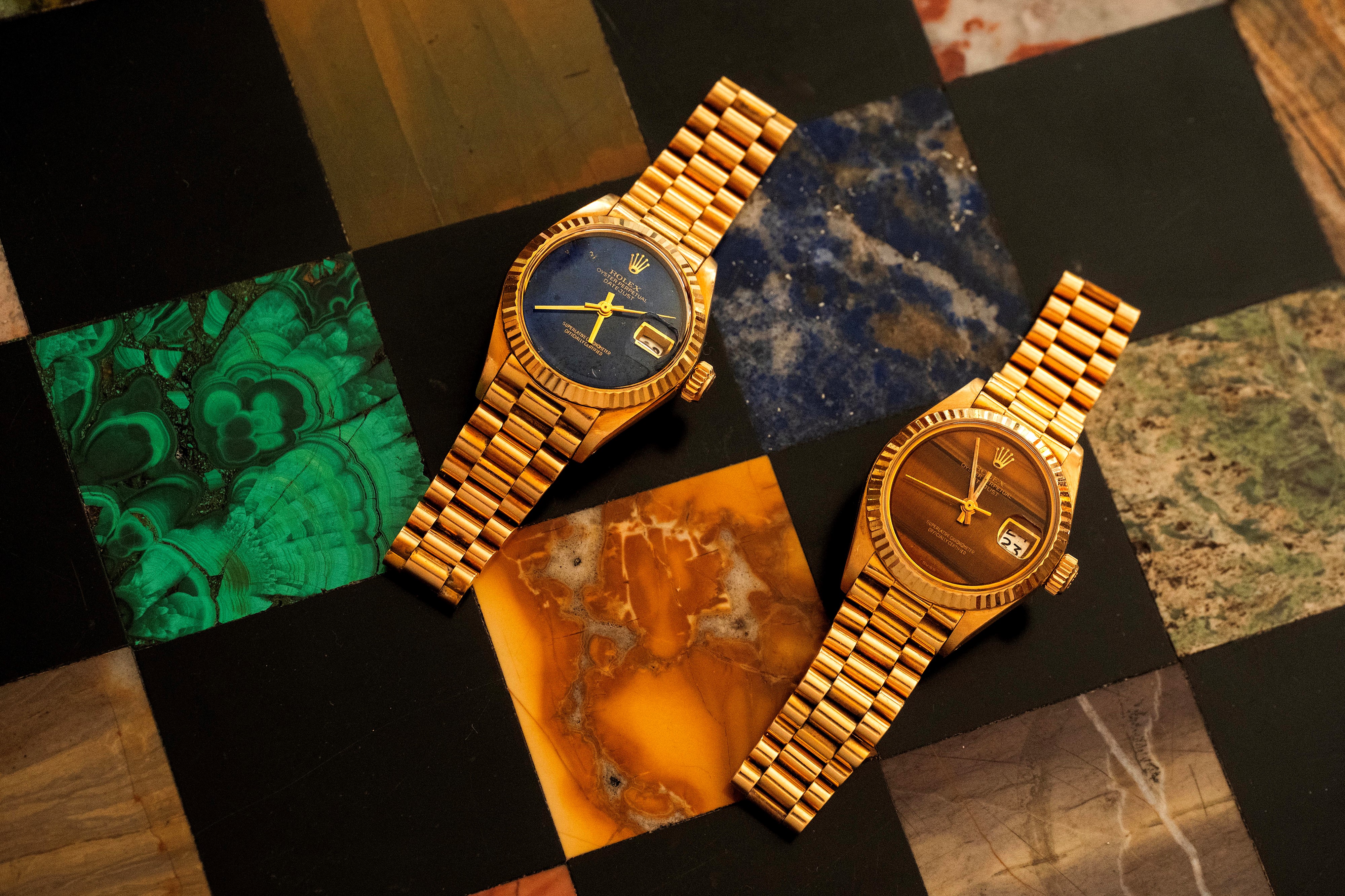 Rolex - Lady Datejust ref. 6917 in oro giallo 18k con quadrante “Occhio di tigre”, circa 1975