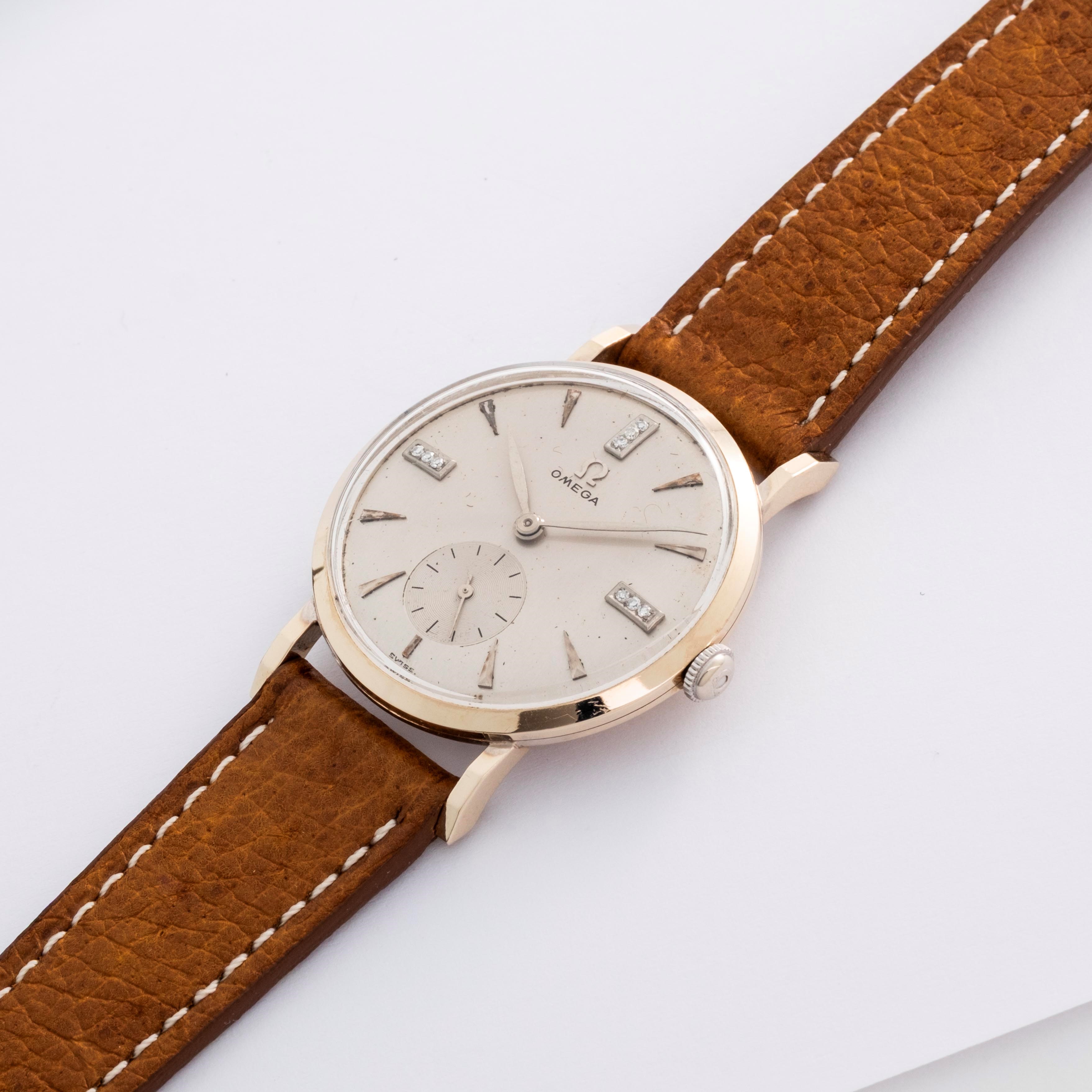 Omega - Solo tempo ref. N 6555 in oro bianco 18k, circa 1956