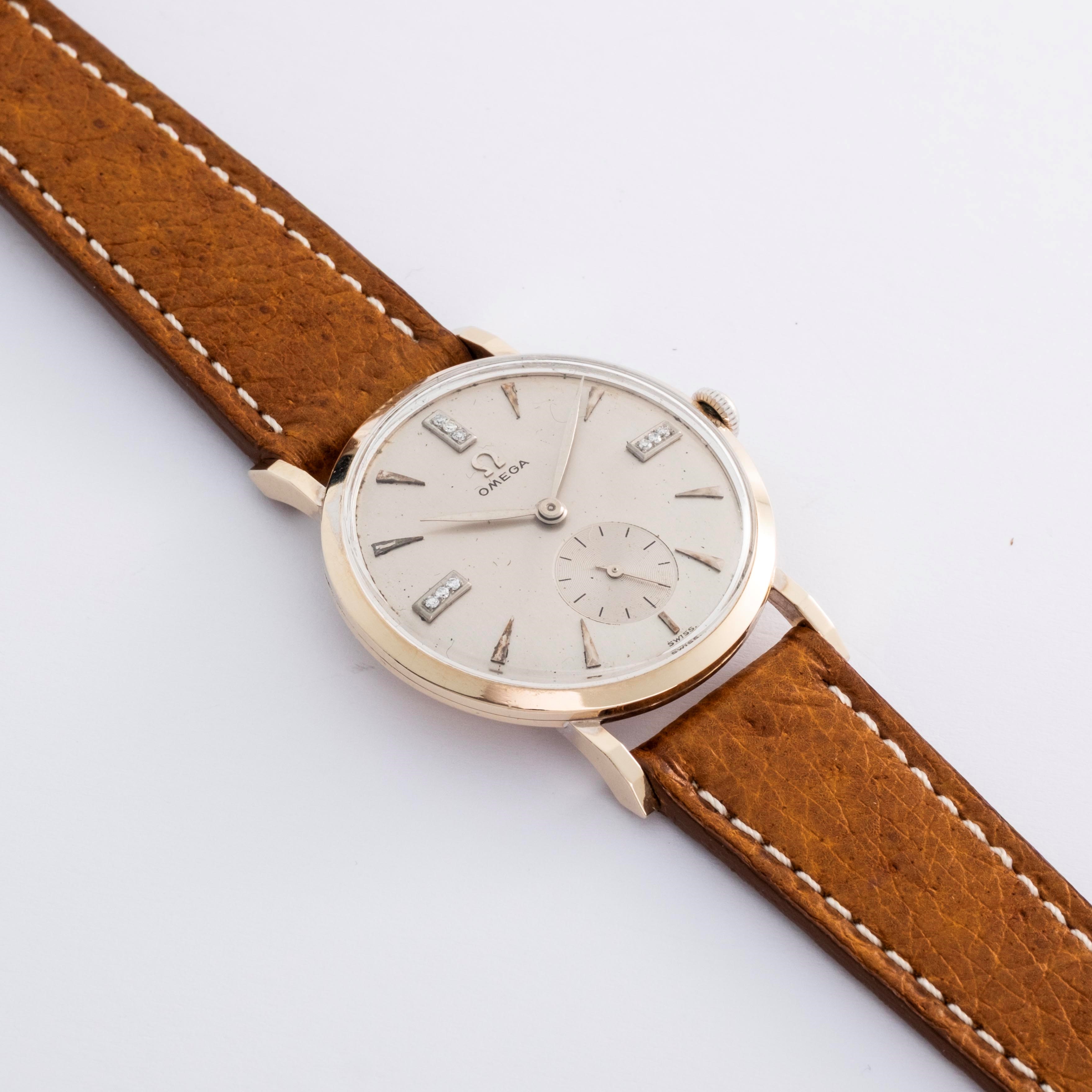 Omega - Solo tempo ref. N 6555 in oro bianco 18k, circa 1956