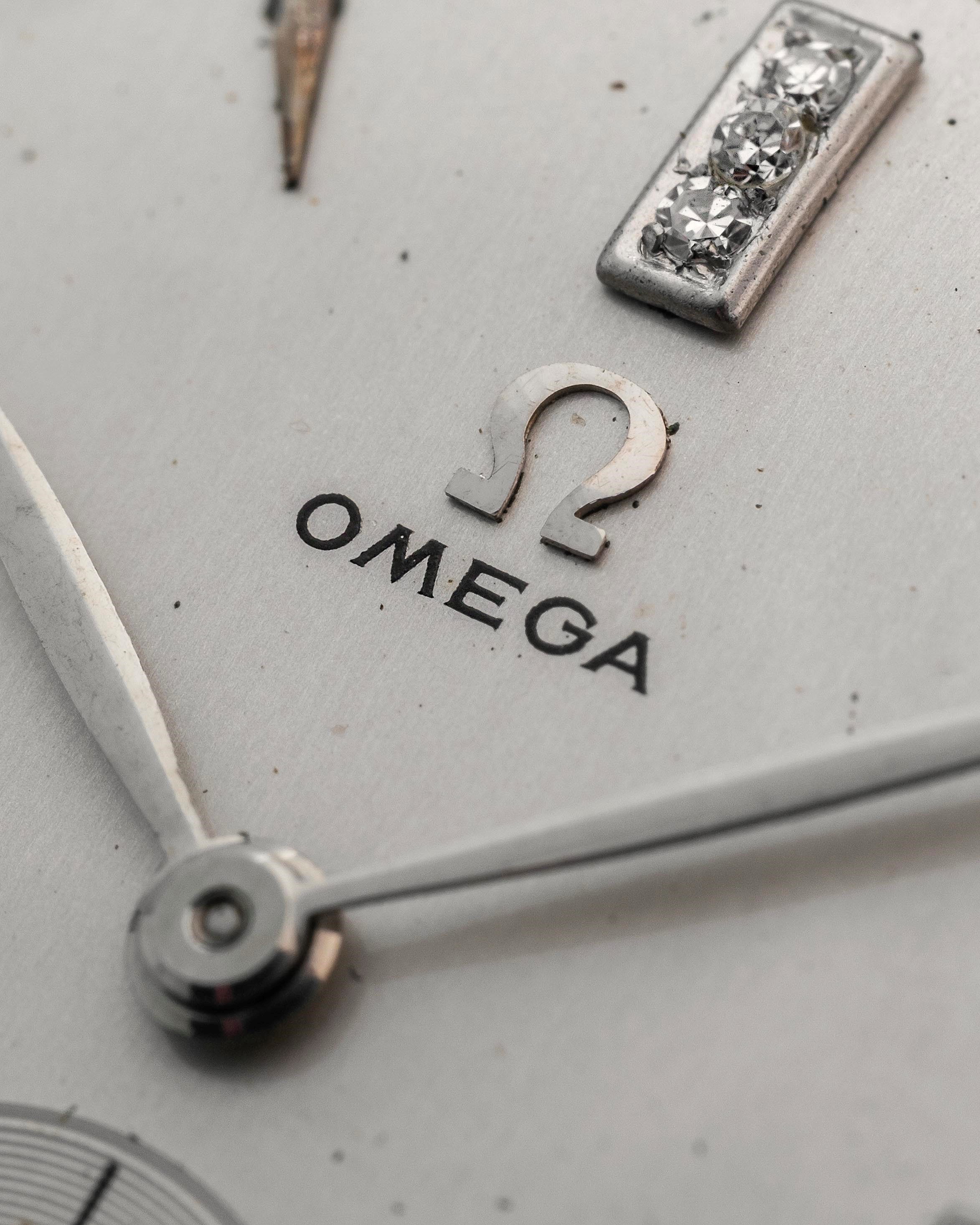 Omega - Solo tempo ref. N 6555 in oro bianco 18k, circa 1956
