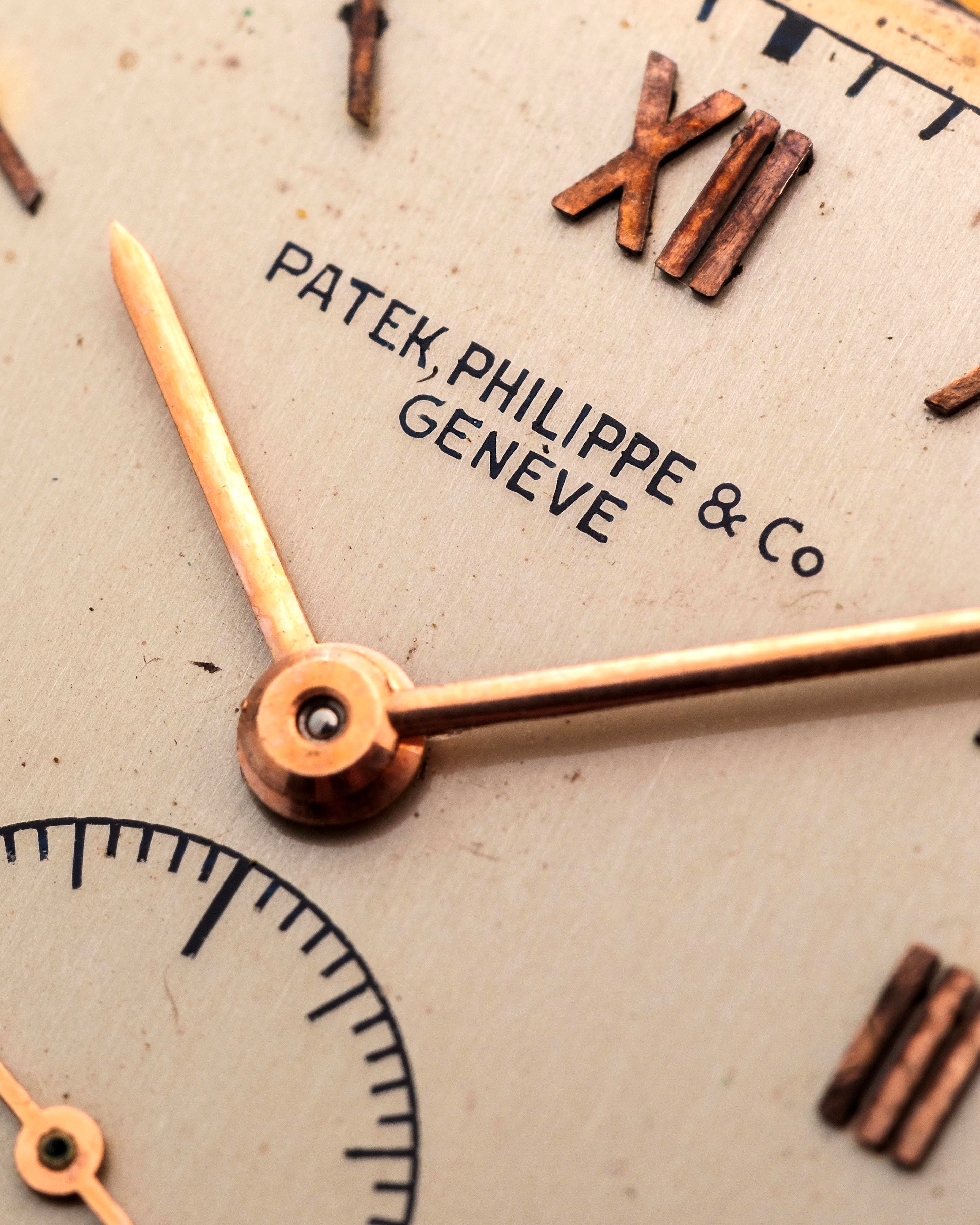 Patek Philippe - Orologio da polso forma Solo tempo Ref. 1432 in oro rosa 18k, circa 1940