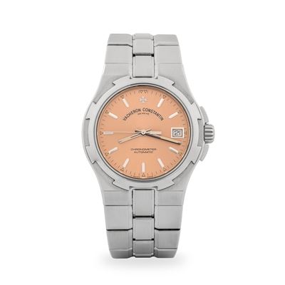 Overseas ref. 42040/423A in acciaio con quadrante salmone e datario, circa 1998