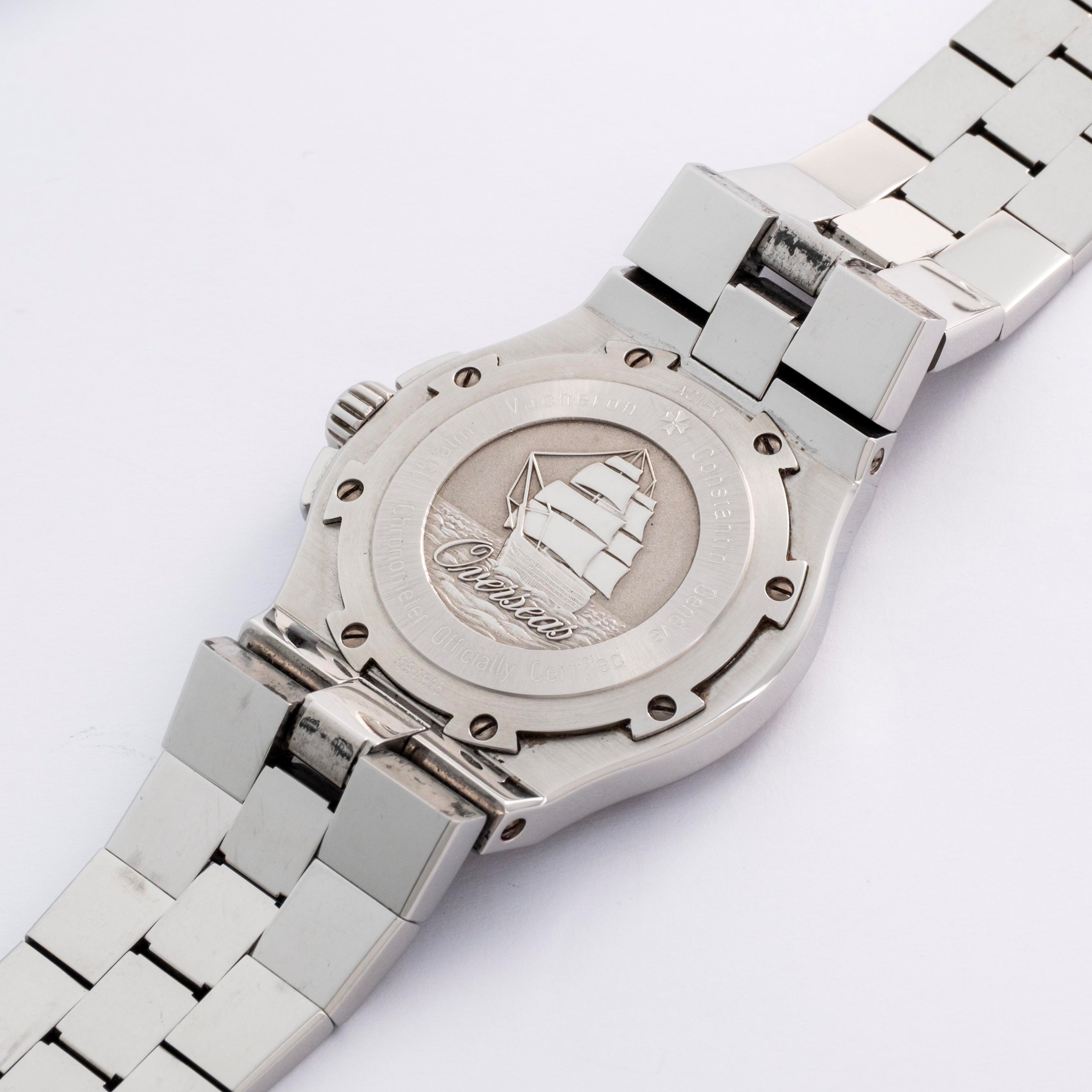 Vacheron & Constantin - Overseas ref. 42040/423A in acciaio con quadrante salmone e datario, circ...