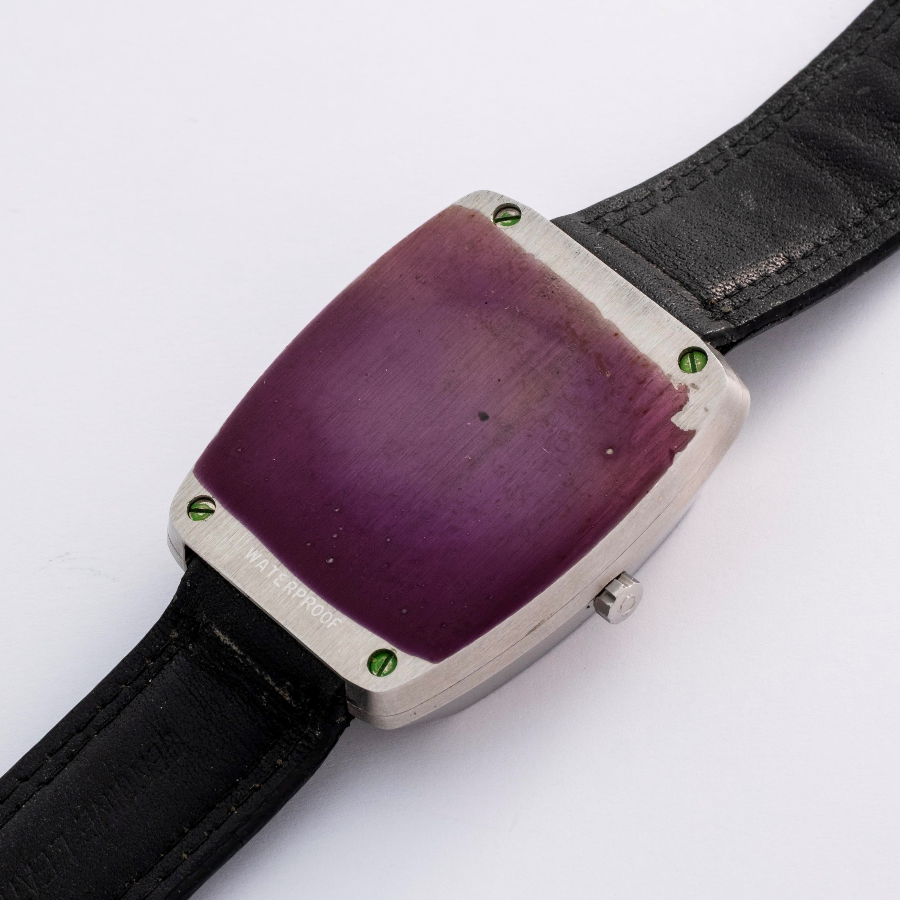 Omega - Constellation Electroquartz B21 (ref. 196.005) in acciaio, quadrante blu, circa 1970
