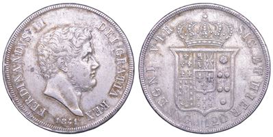 Ferdinando II di Borbone, Piastra da 120 Grana (Napoli), 1841
