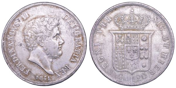 NAPOLI. FERDINANDO II DI BORBONE, 1830-1859. Piastra da 120 Grana 1841.