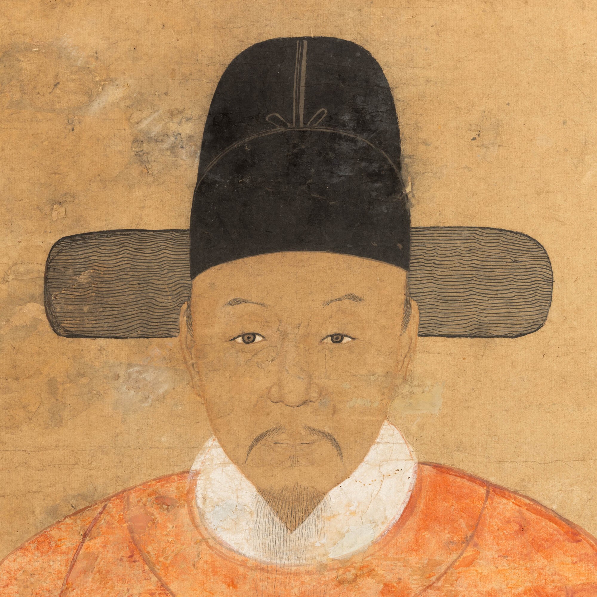 Cina, Ritratto di dignitario, pittura su carta, Dinastia Qing (XVIII secolo)