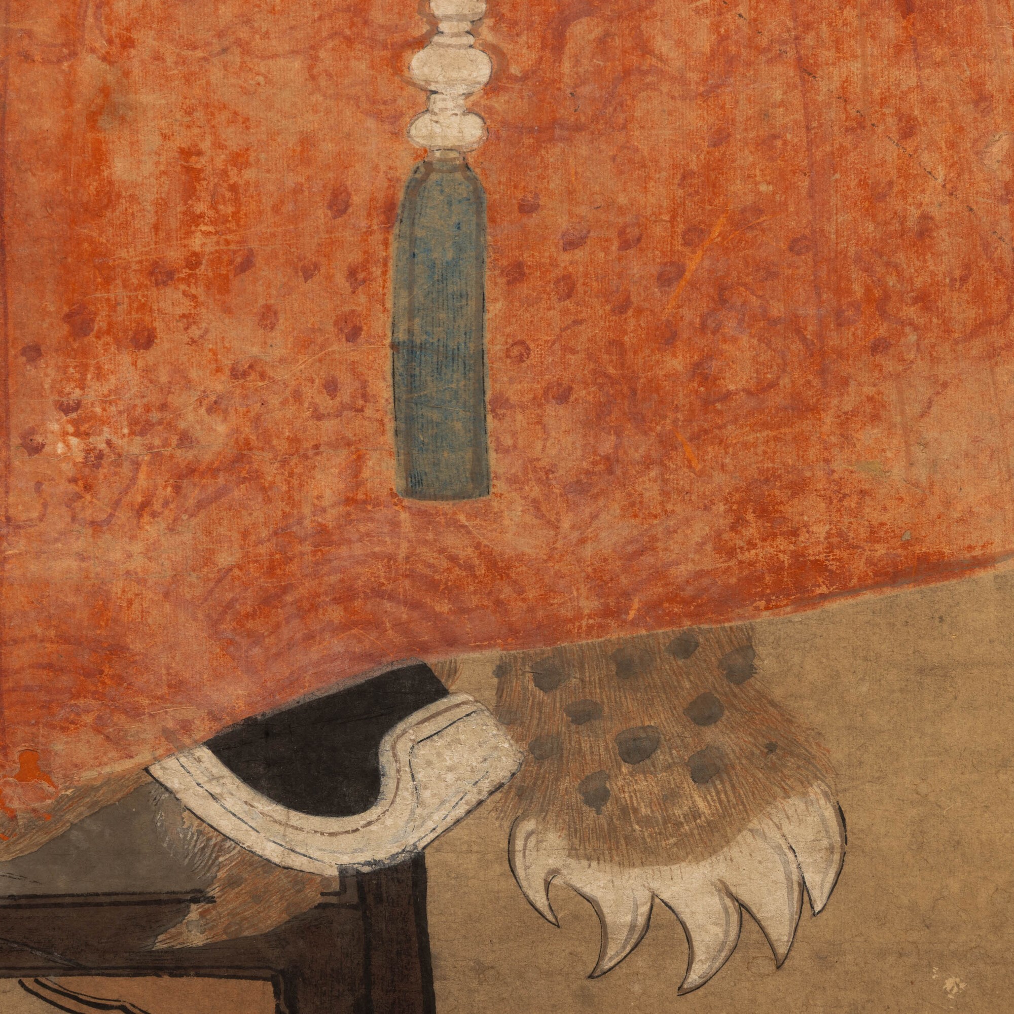 Cina, Ritratto di dignitario, pittura su carta, Dinastia Qing (XVIII secolo)