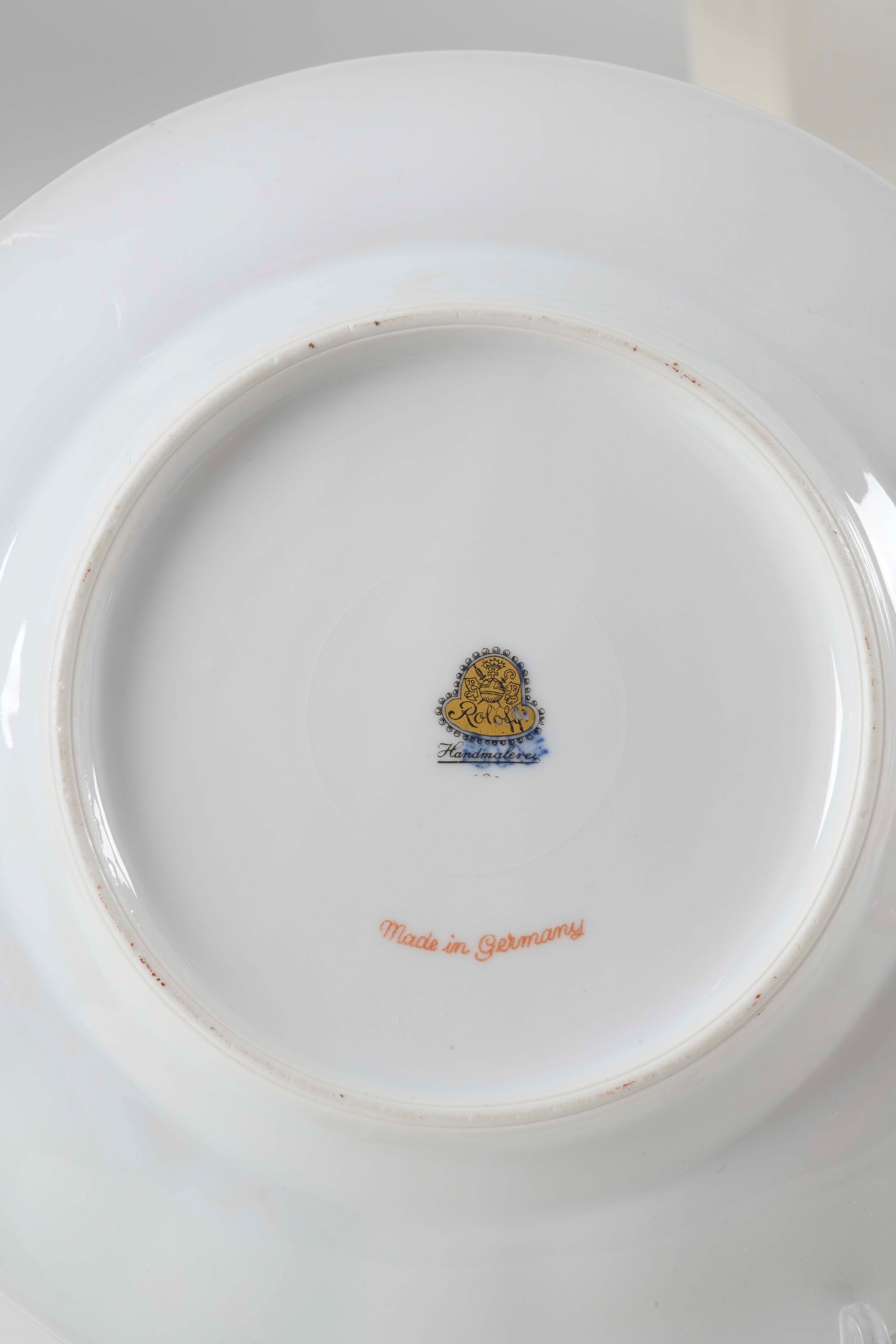 Germania, Servizio da caffè in ceramica rosso e oro
