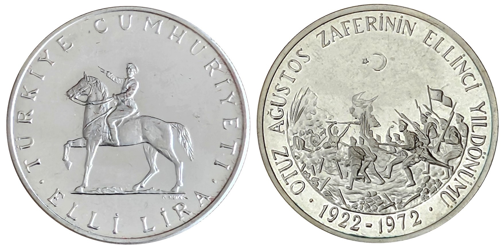 El Salvador e Turchia, Lotto di 3 monete commemorative in argento (1971–1972)