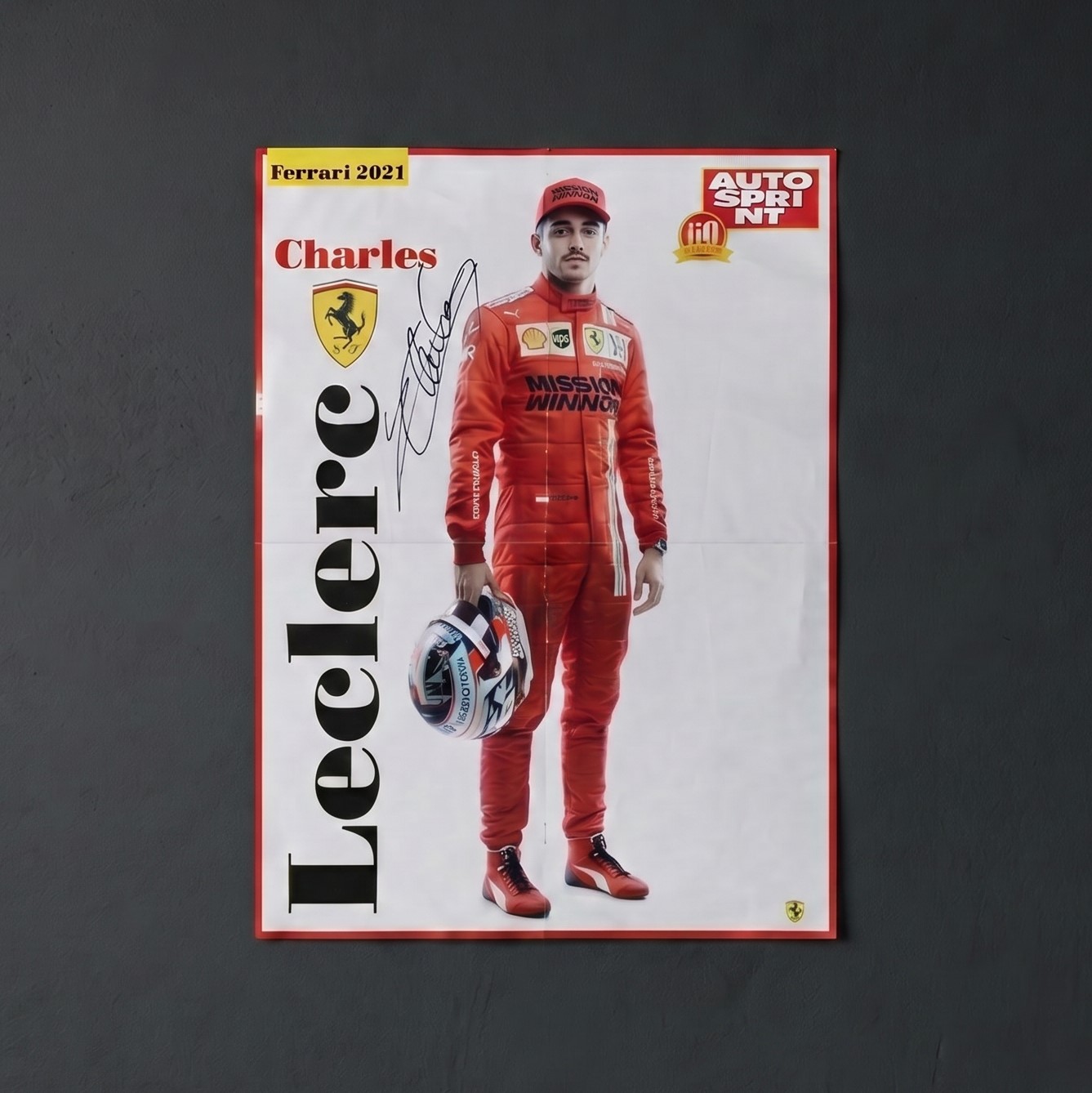 Charles Leclerc, Inserto magazine “Ferrari”, 2021