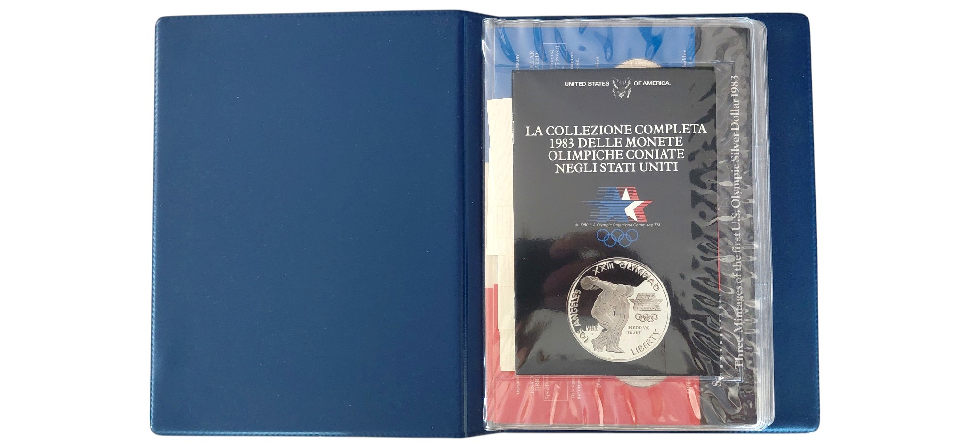 USA, Official Coin Program – Giochi Olimpici Los Angeles 1984, serie di 1 dollaro in argento 900‰...