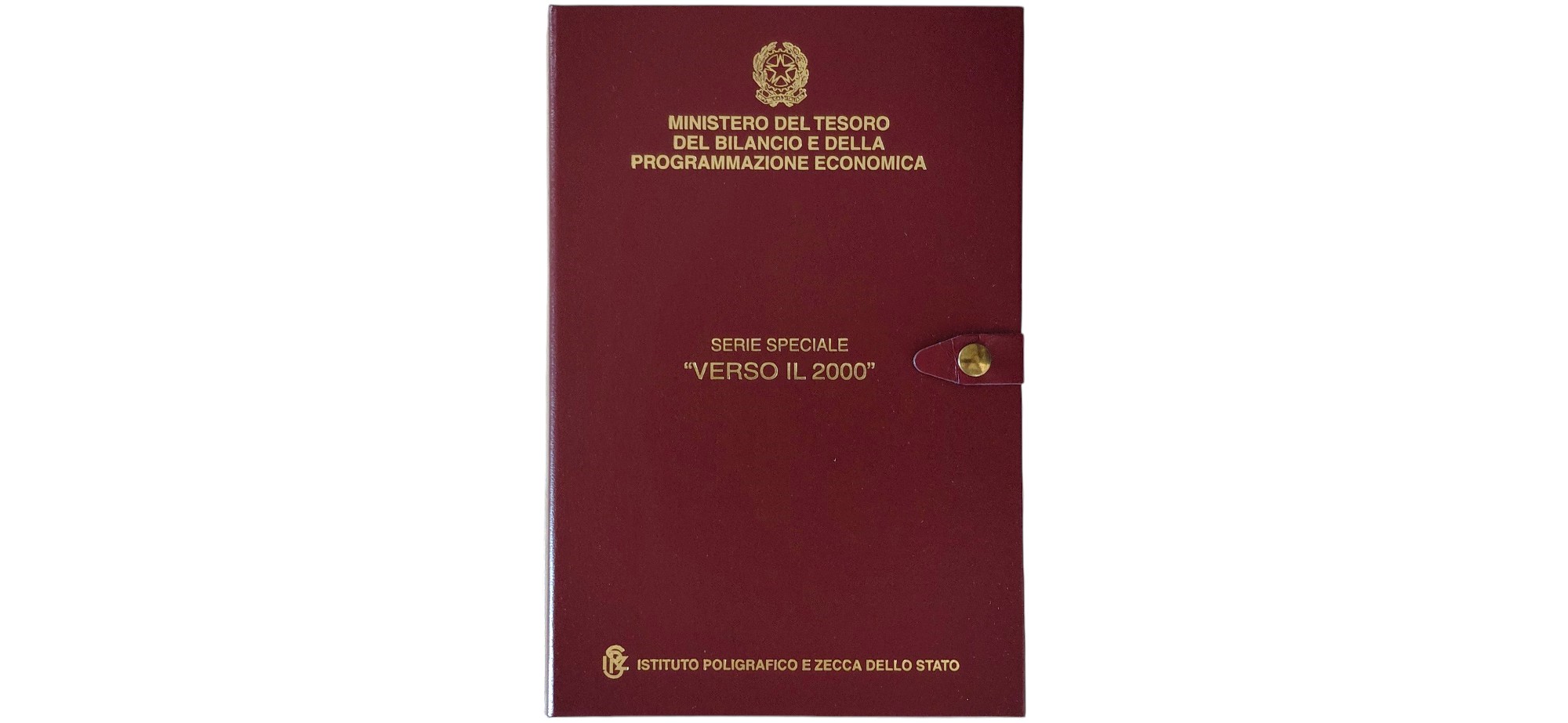 Italia, Serie speciale “Verso il 2000” (1998-2000) — cofanetto con 6 monete commemorative d’argen...