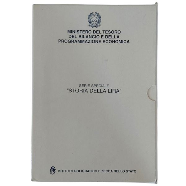 ITALIA, 1999-2001. Serie Speciale “Storia della Lira”. Completa di sei monete celebrative in argento, Fior di Conio: 2 X 1999, 2 X 2000 e 2 X 2001