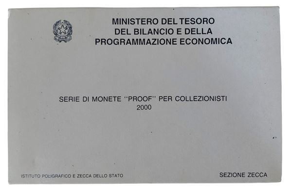ITALIA, 2000. Divisionale in Lire Fondo Specchio 