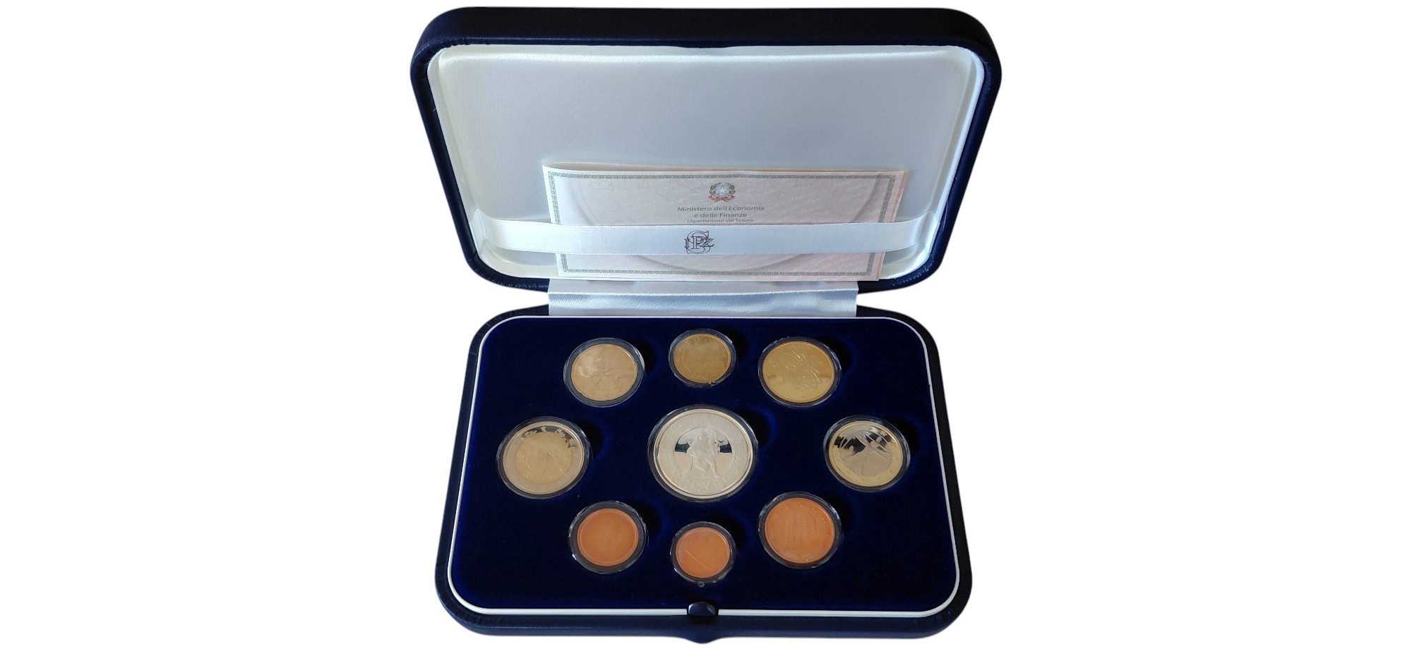 Italia, 2006, Divisionale in Euro “Fondo Specchio” (Proof - PP) per il 60° Anniversario della nas...