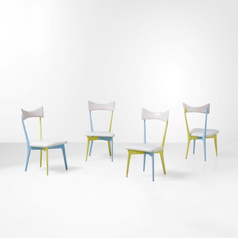 Ico Parisi : Quattro sedie  - Asta Design Lab - Cambi Casa d'Aste