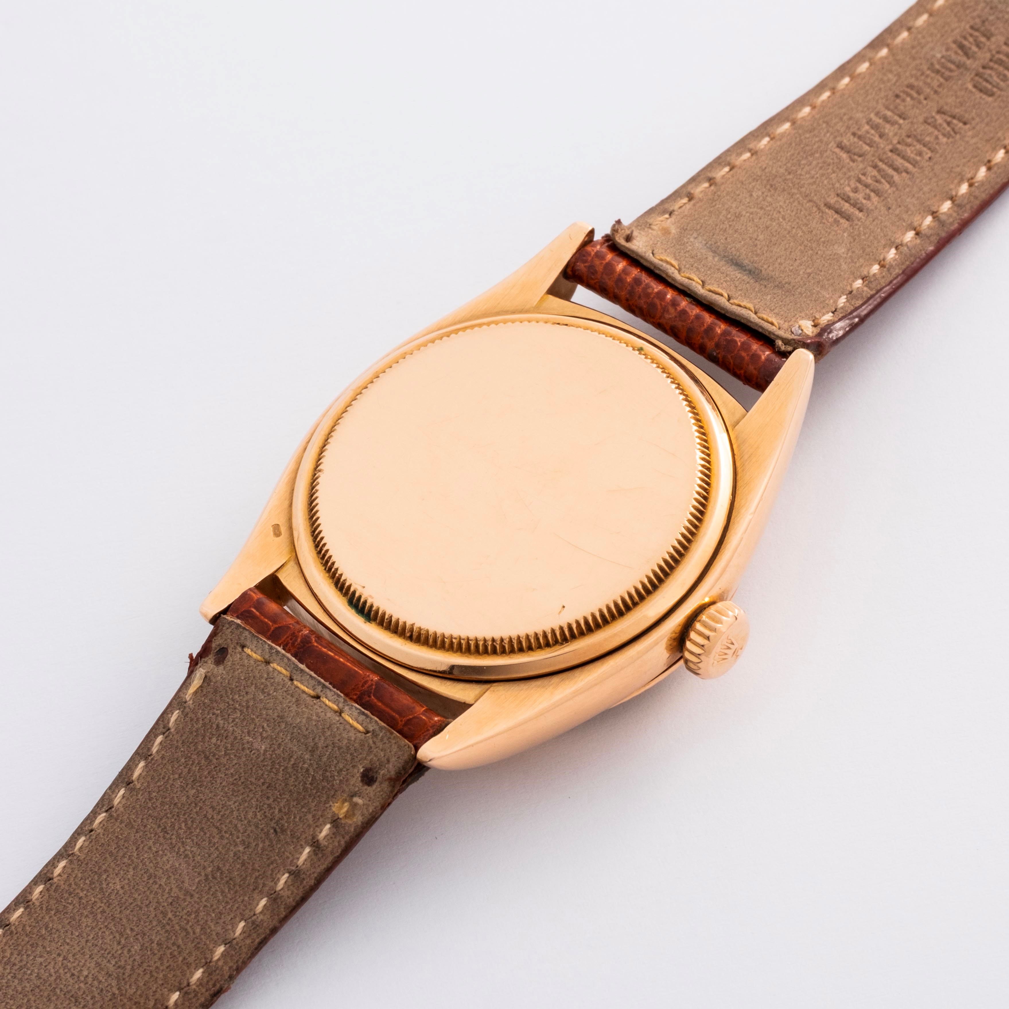 Rolex - Datejust Ref. 6605 in oro giallo 18k con quadrante champagne (circa 1956)