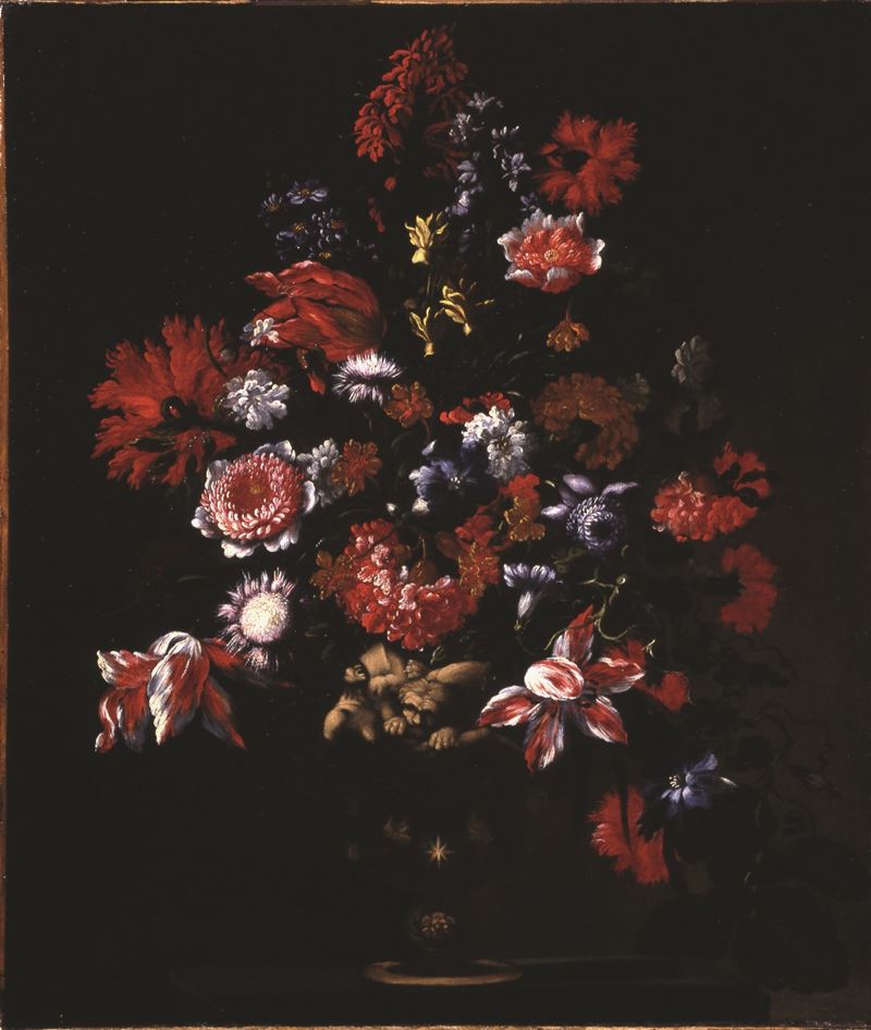 Bartolomeo Pérez : Natura morta con vaso di fiori  - olio su tela - Auction Old Masters Paintings - Cambi Casa d'Aste