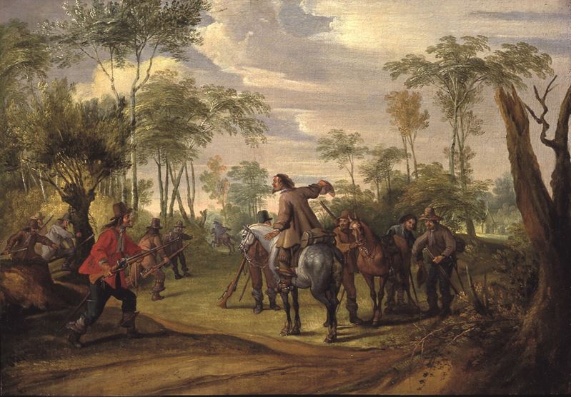 Pieter Snayers : Imboscata  - olio su tela - Asta Old Masters Paintings - Cambi Casa d'Aste