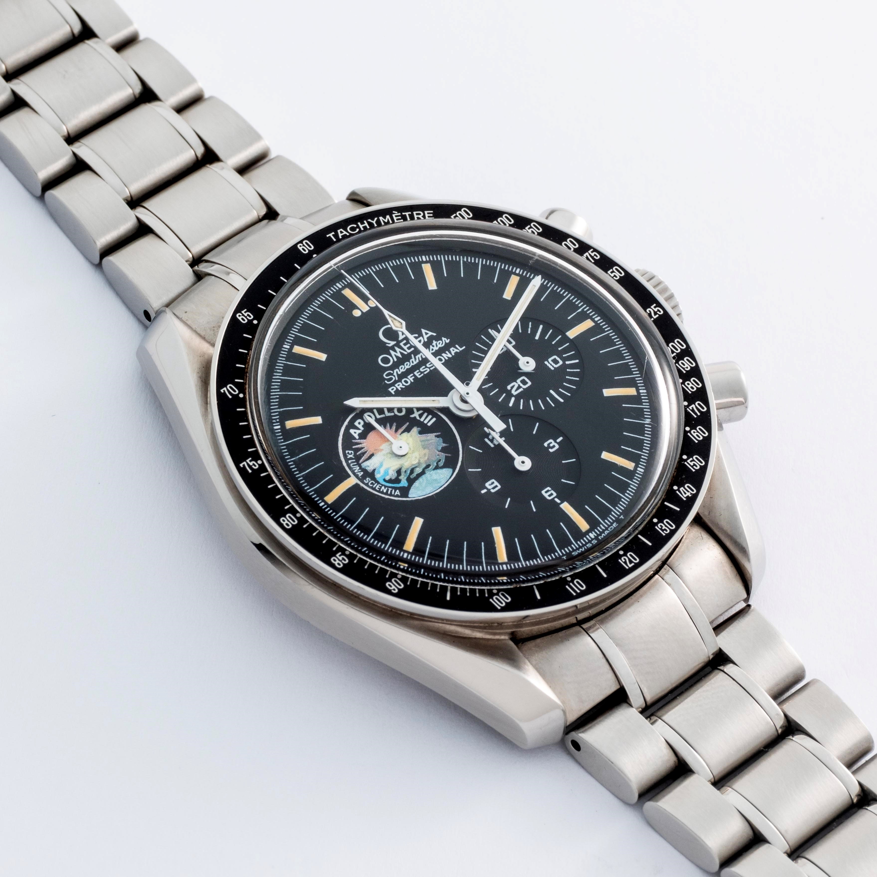 Omega - Professional Speedmaster Apollo XIII ref. 145.0022, acciaio, quadrante nero con contatore...