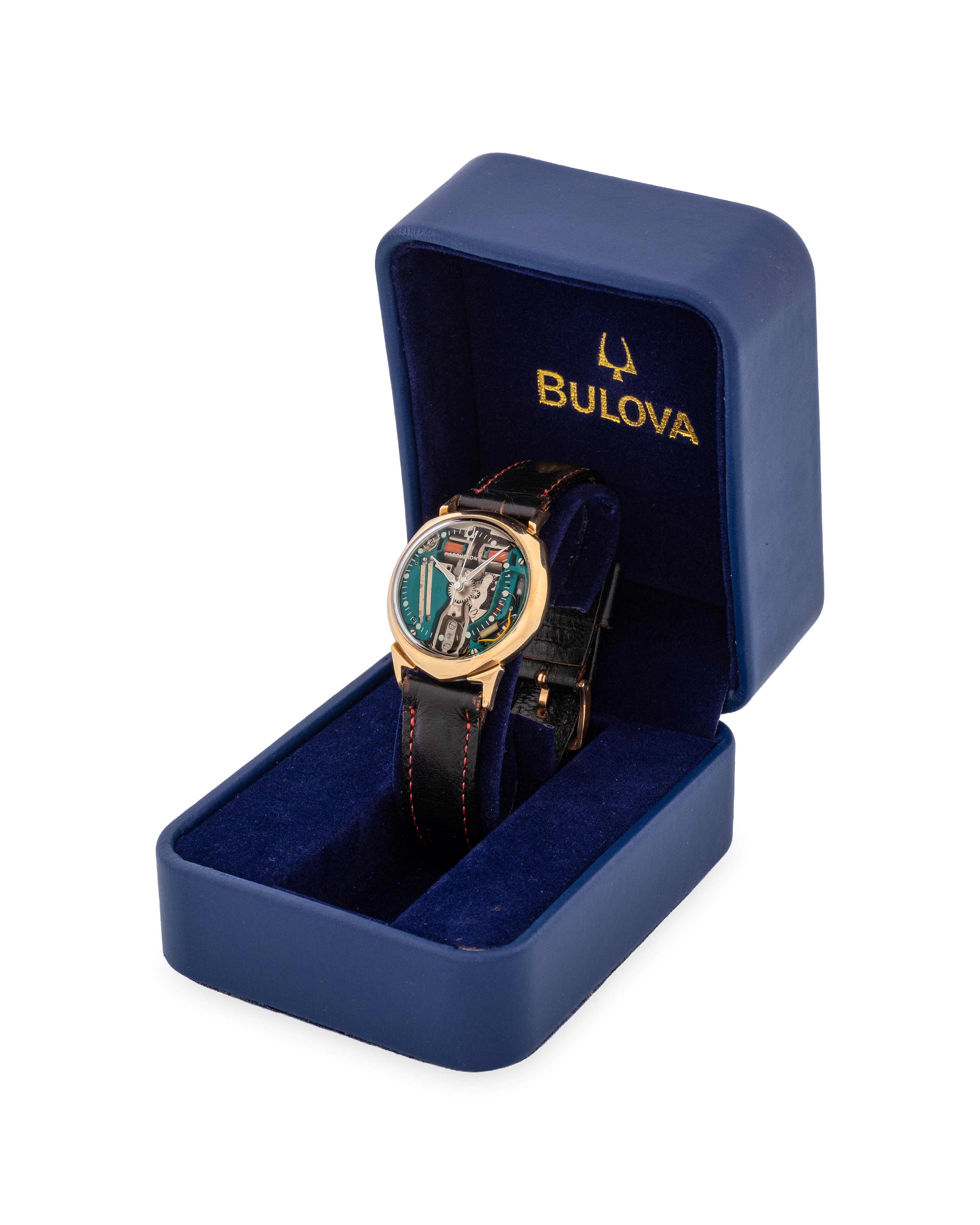 Bulova - Accutron Alpha Spaceview in oro giallo 14k, quadrante scheletrato