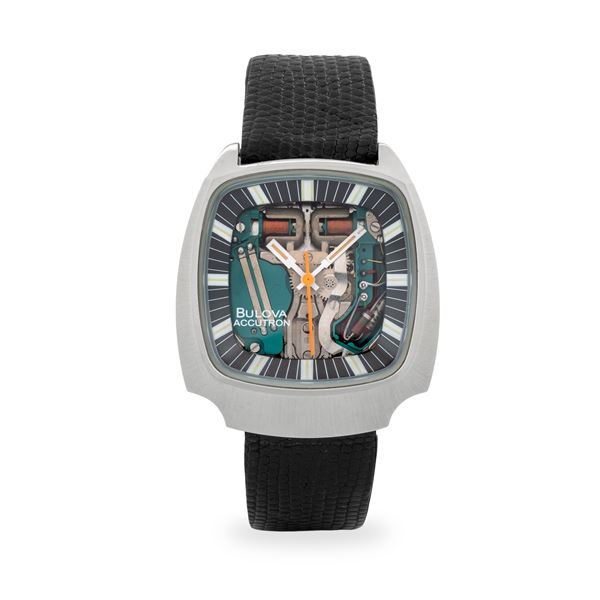 Bulova - Accutron Spaceview Anniversario 1975 in acciaio, quadrante scheletrato, circa 1970