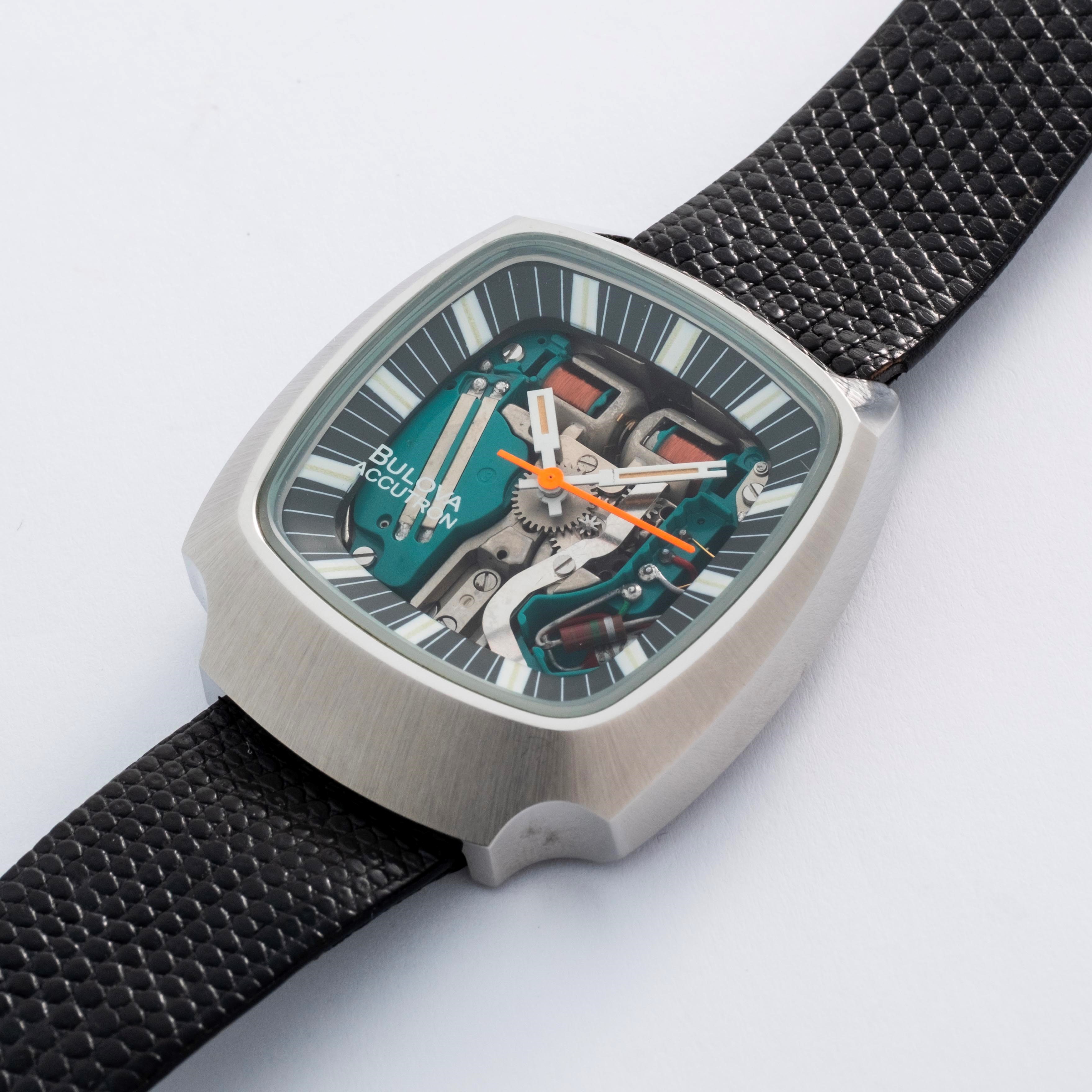 Bulova - Accutron Spaceview Anniversario 1975, acciaio, quadrante scheletrato, circa 1970