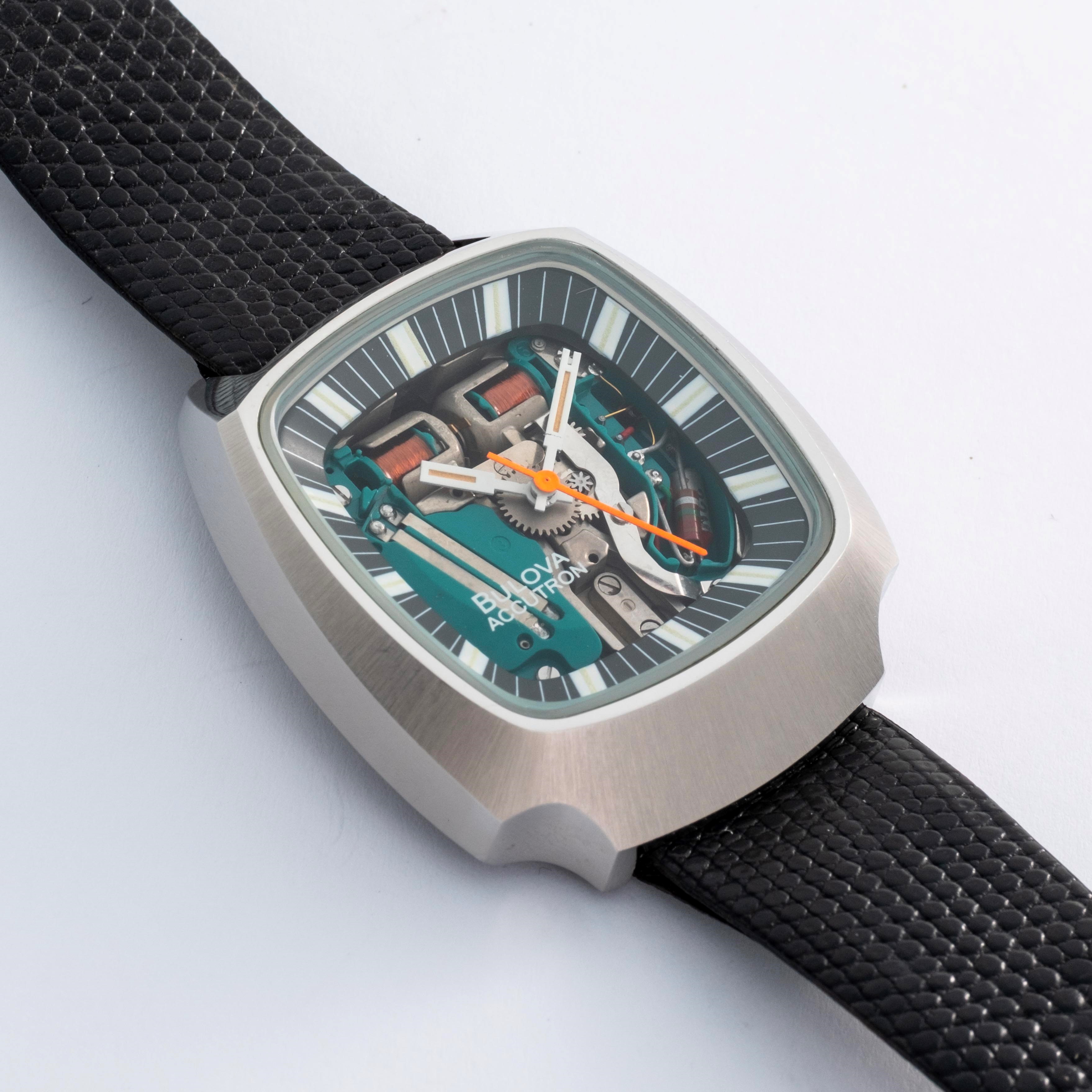 Bulova - Accutron Spaceview Anniversario 1975, acciaio, quadrante scheletrato, circa 1970