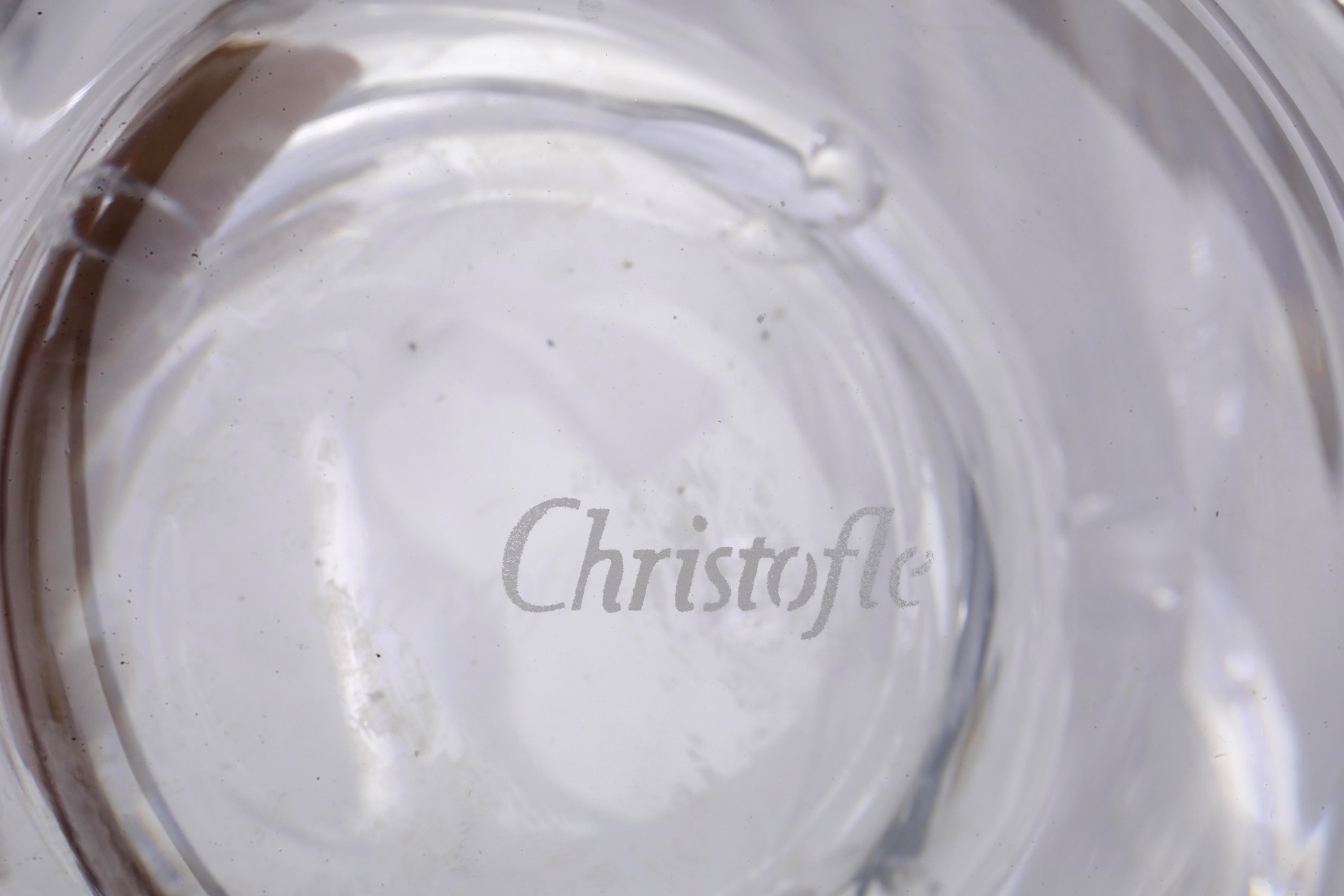 Manifattura Christofle, Tre vasi in cristallo incisi all’acido (XX secolo)