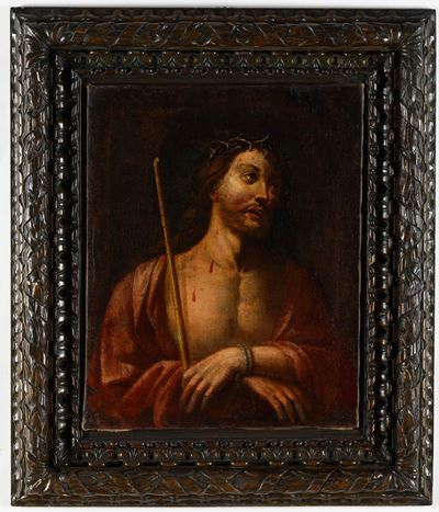 Scuola del XVII secolo, Ecce Homo, olio su tela