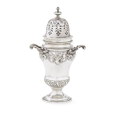 Argentiere John Aldwinckle & Thomas Slater, Spargizucchero, Londra 1895, argento fuso sagomato e ...