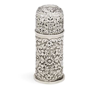 Horace Woodward & Co, Spargizucchero, Londra 1887 — argento fuso sagomato e traforato
